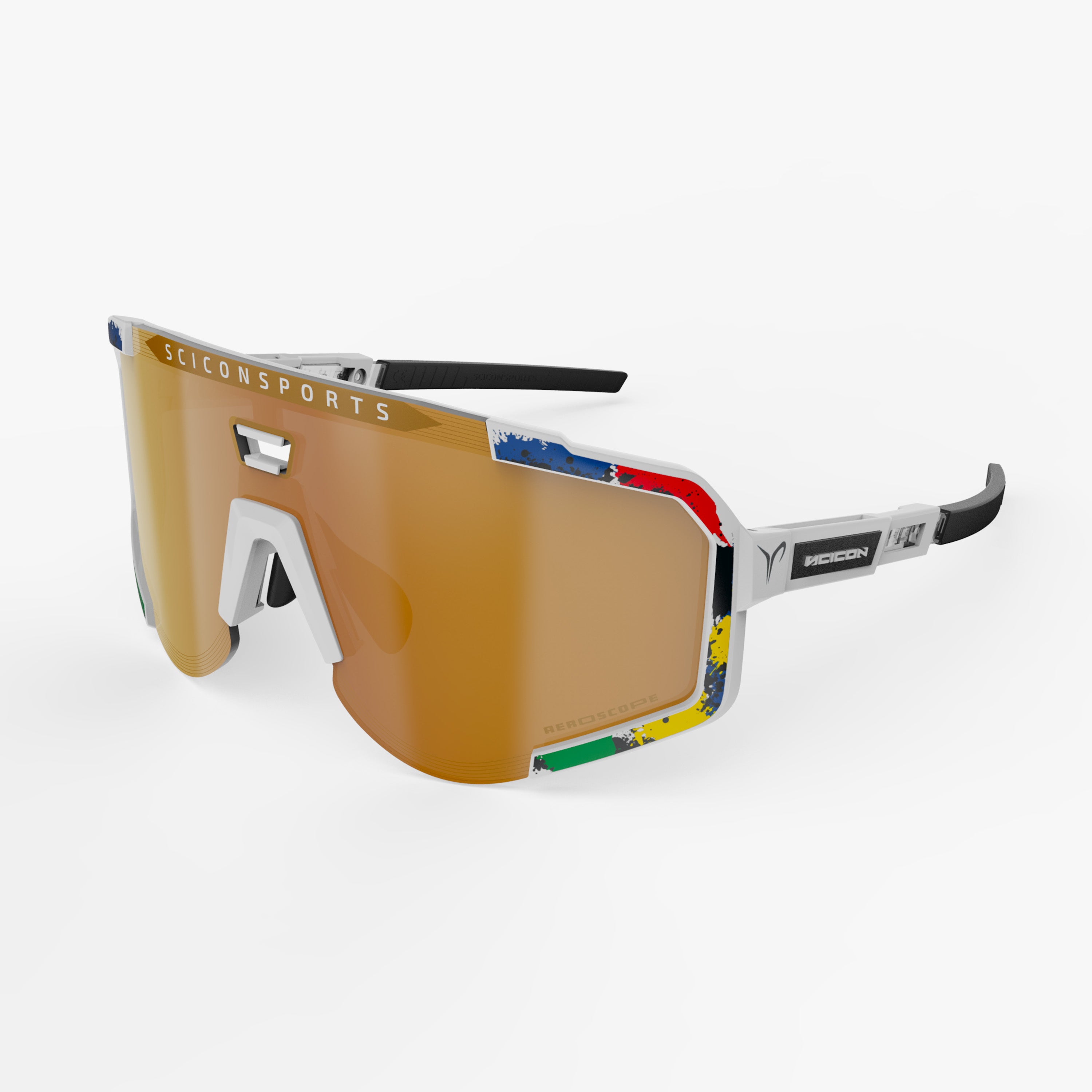 Gafas de ciclismo Aeroscope Negro/Rojo Espejado
