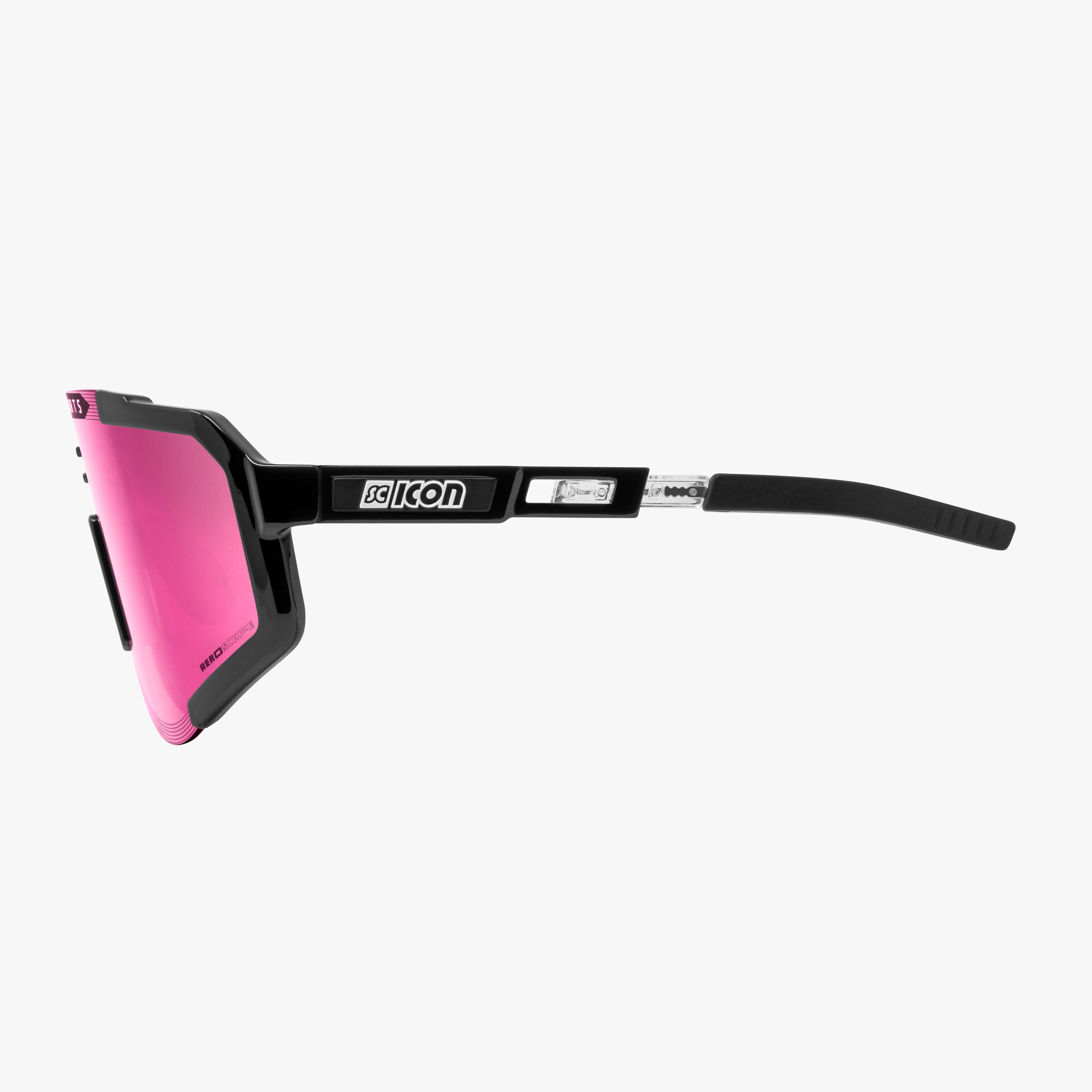 Black/Pink Aeroscope Sport Sunglasses | Scicon Sports