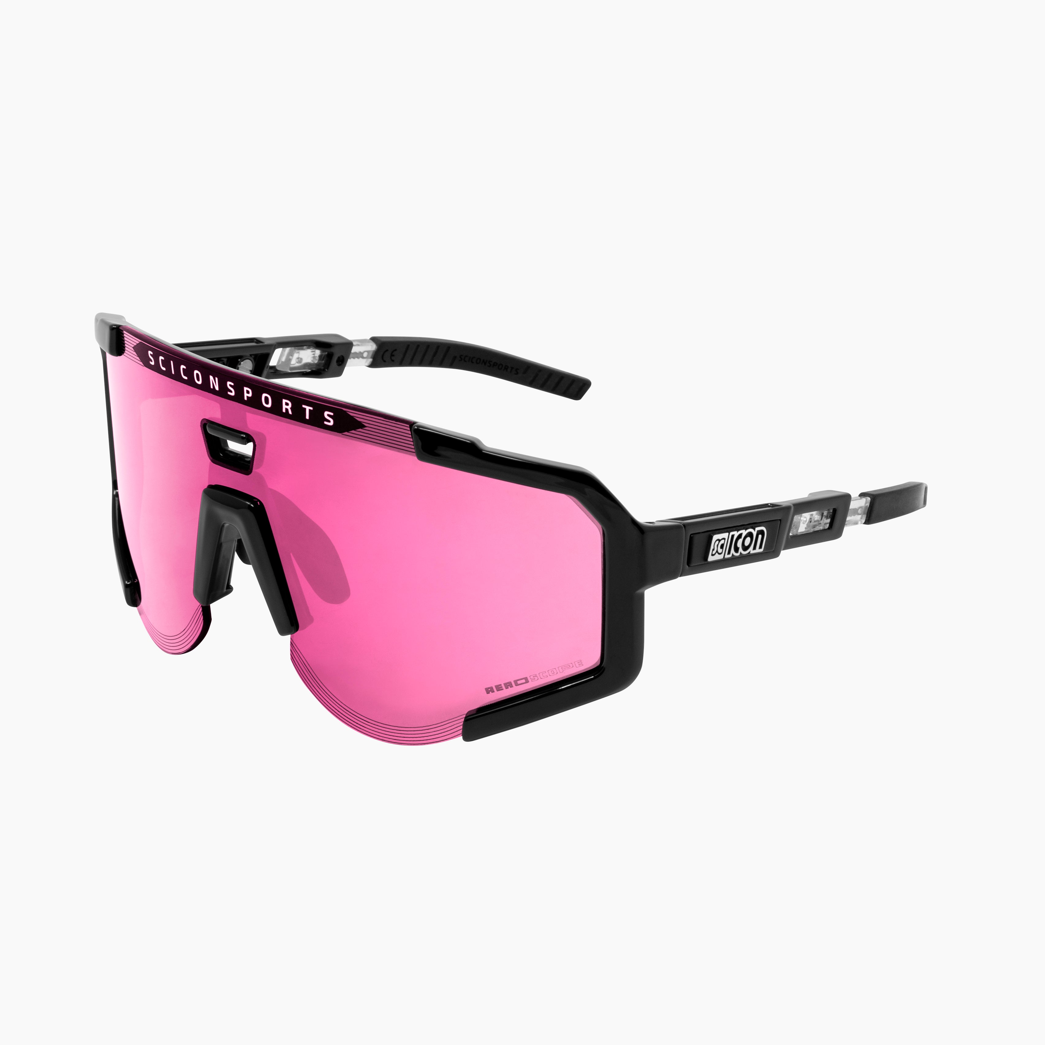 White/Multimirror Blue Aeroscope Sport Sunglasses