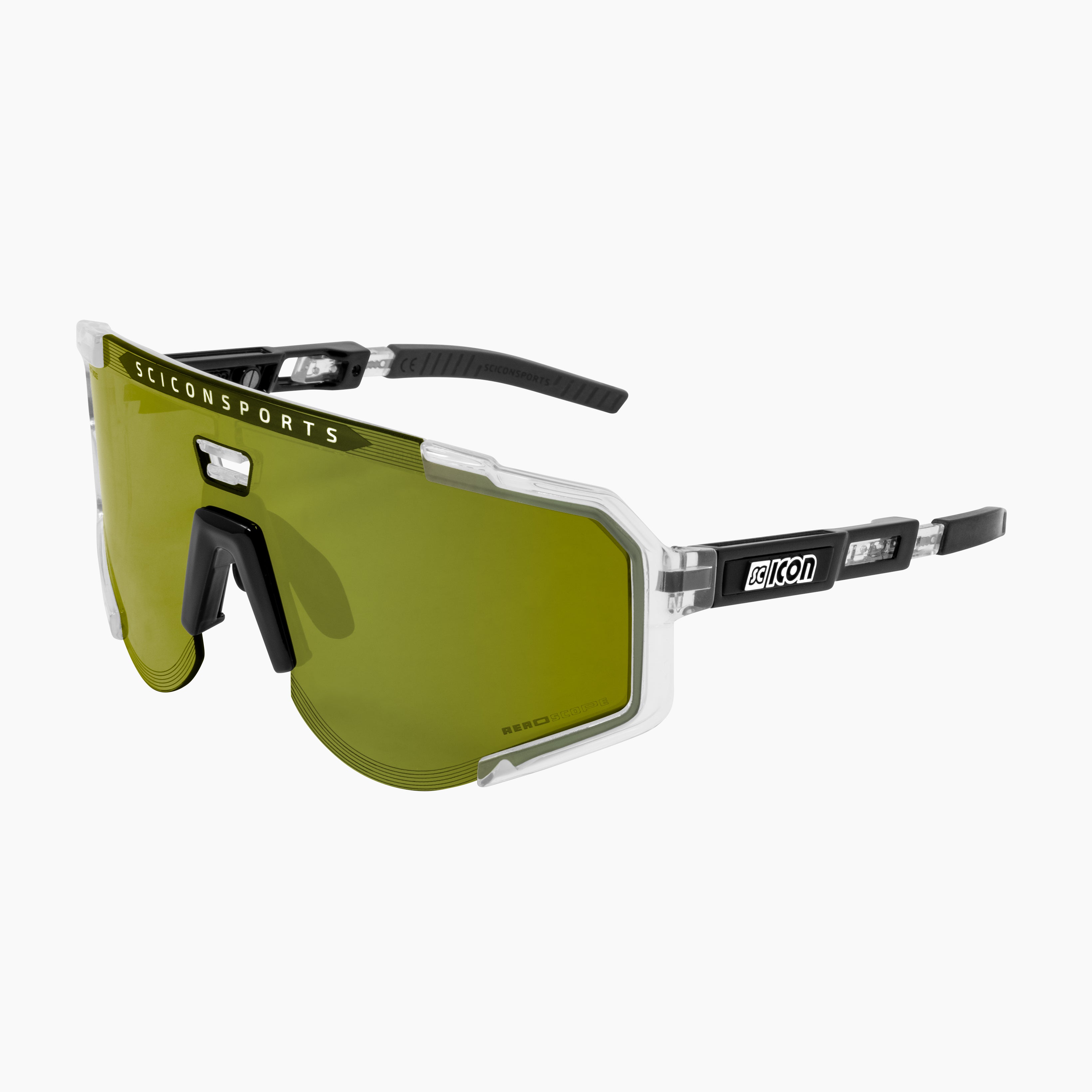 Crystal/Pink Aeroscope Sport Sunglasses | Scicon Sports