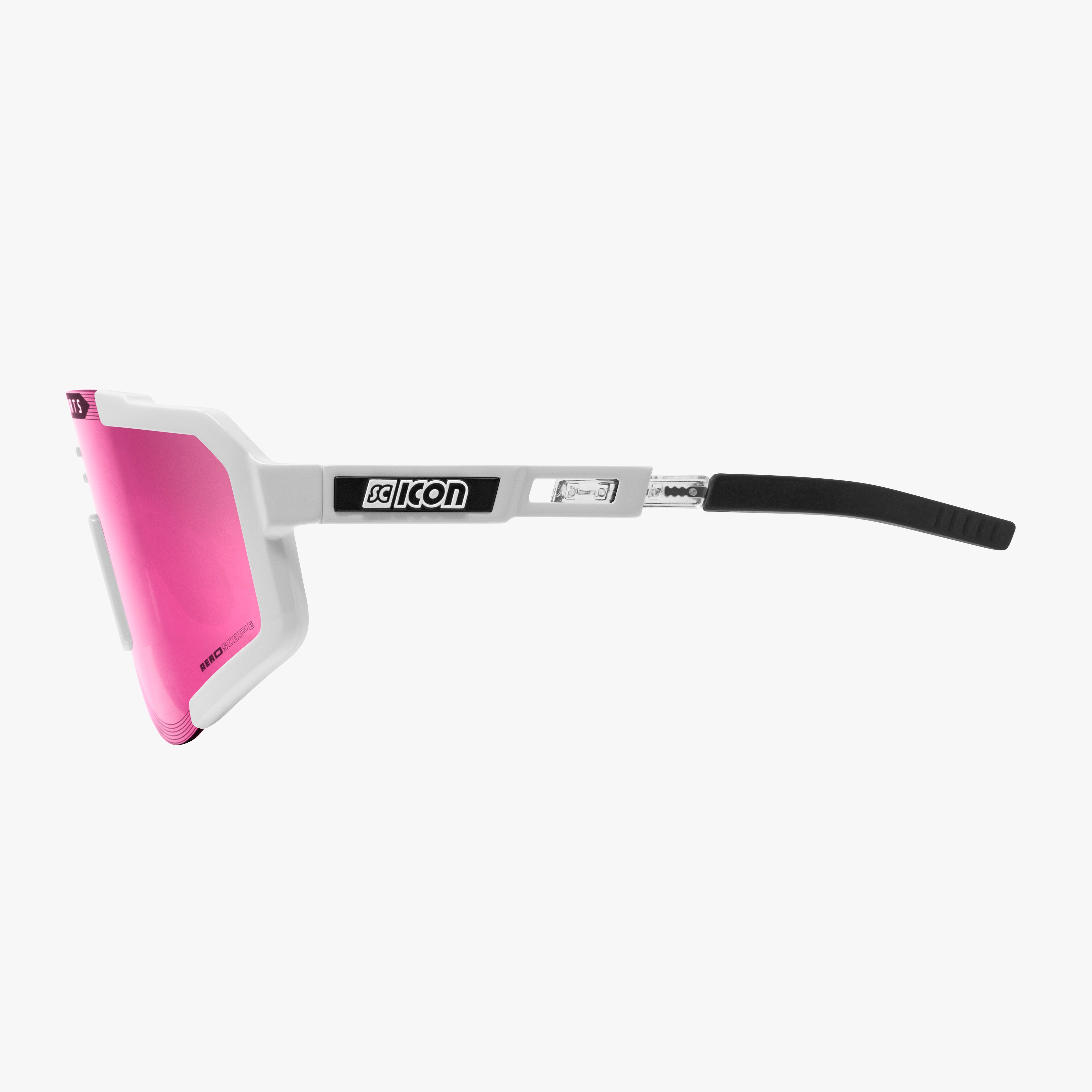 White/Pink Aeroscope Sport Sunglasses | Scicon Sports