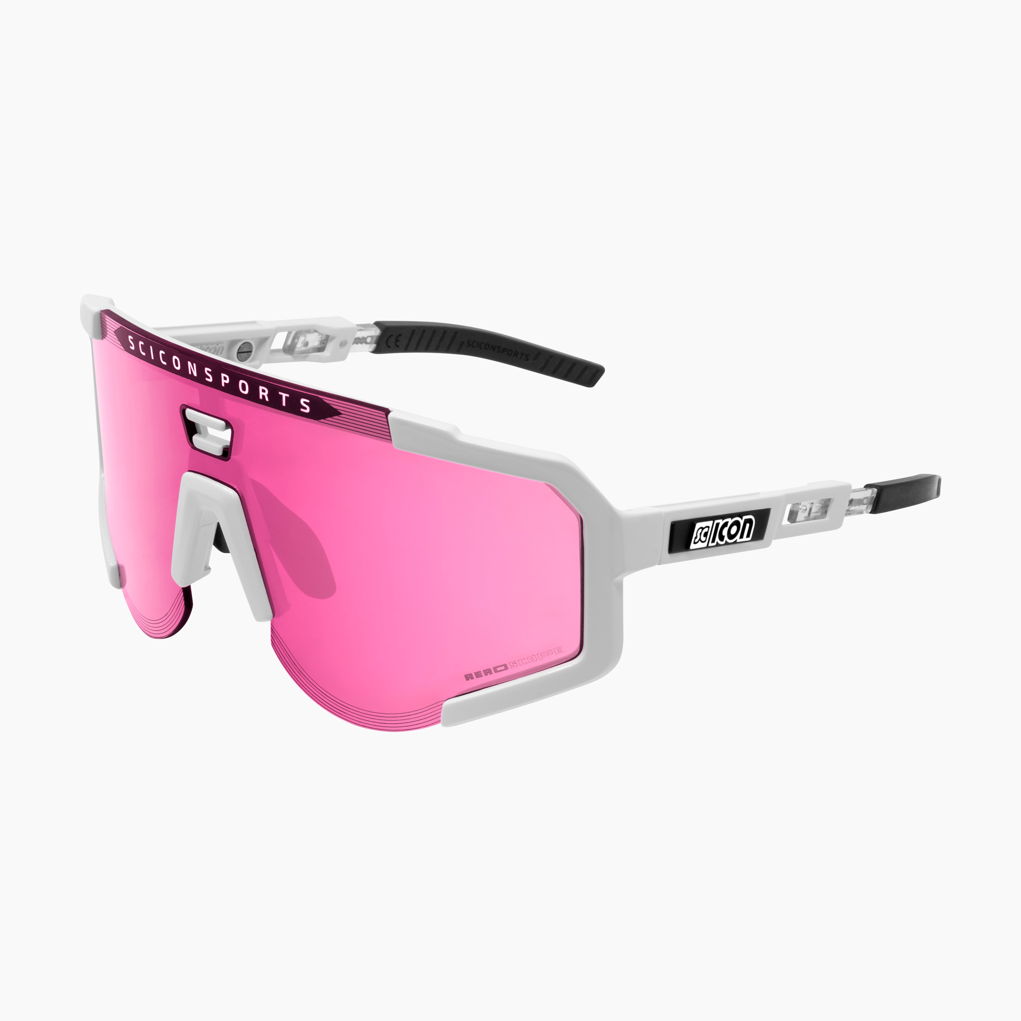 Scicon Occhiali Sportivi Aeroscope Bianco/Rosa