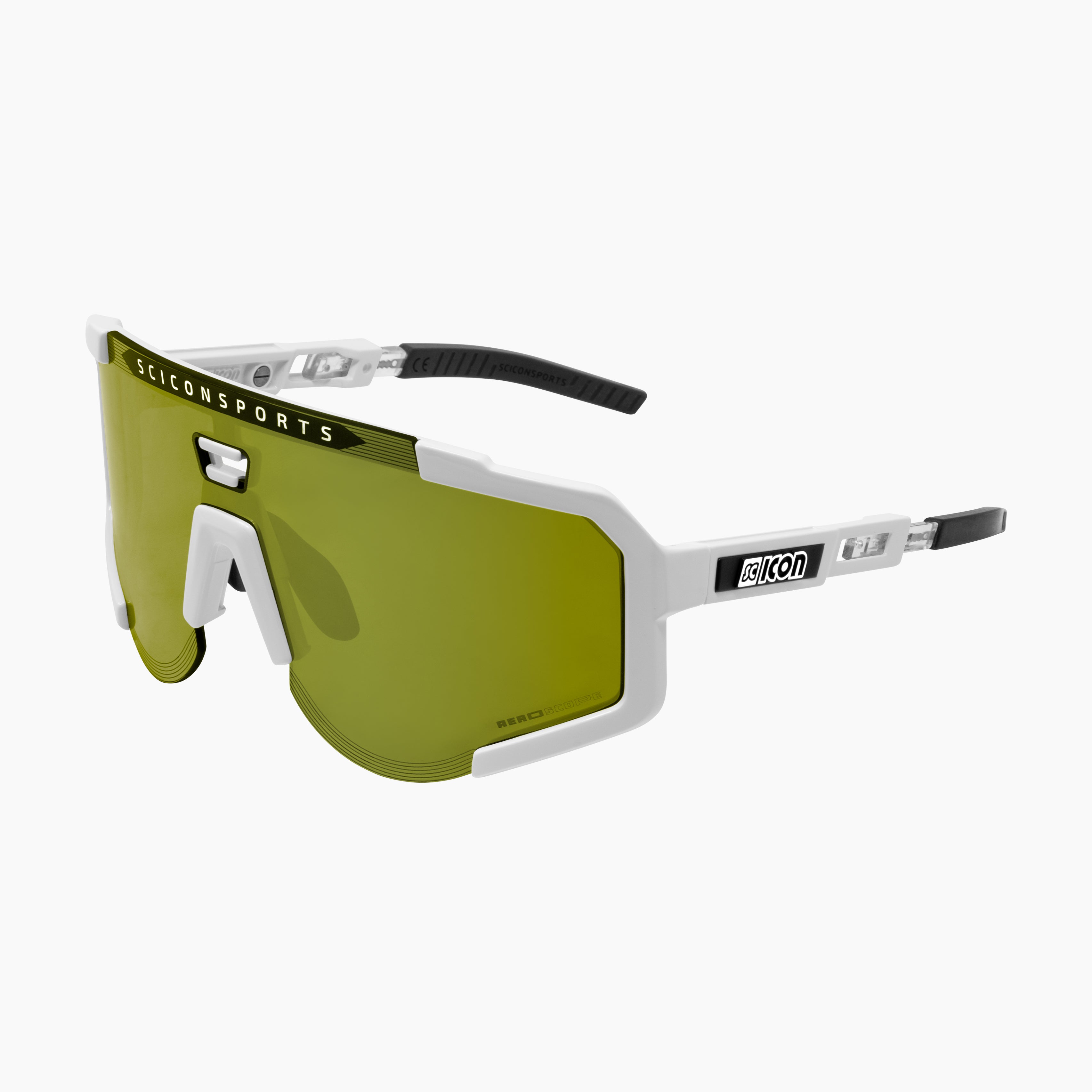White/Pink Aeroscope Sport Sunglasses | Scicon Sports