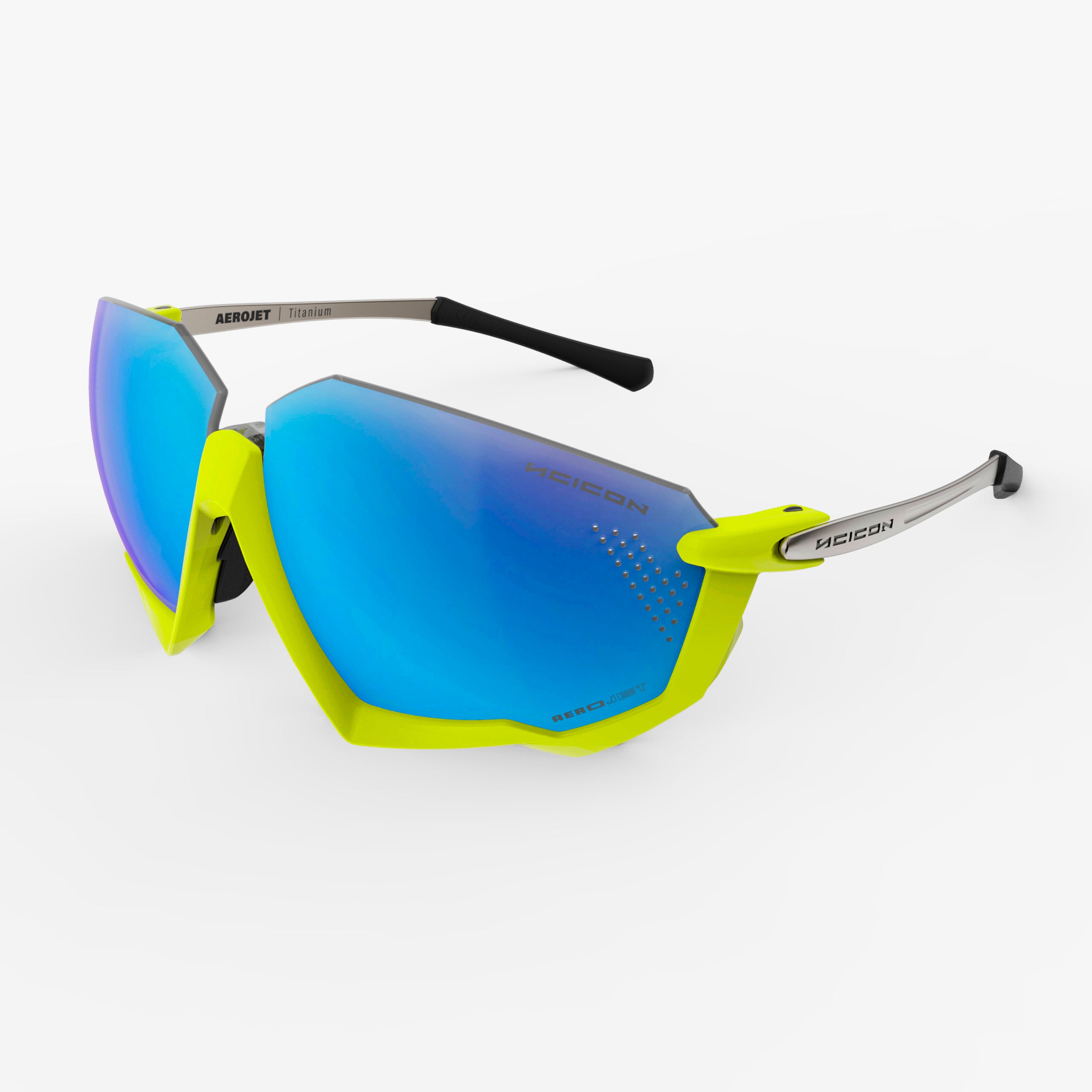 Crystal Gloss/Multimirror Blue Aerojet Sunglasses