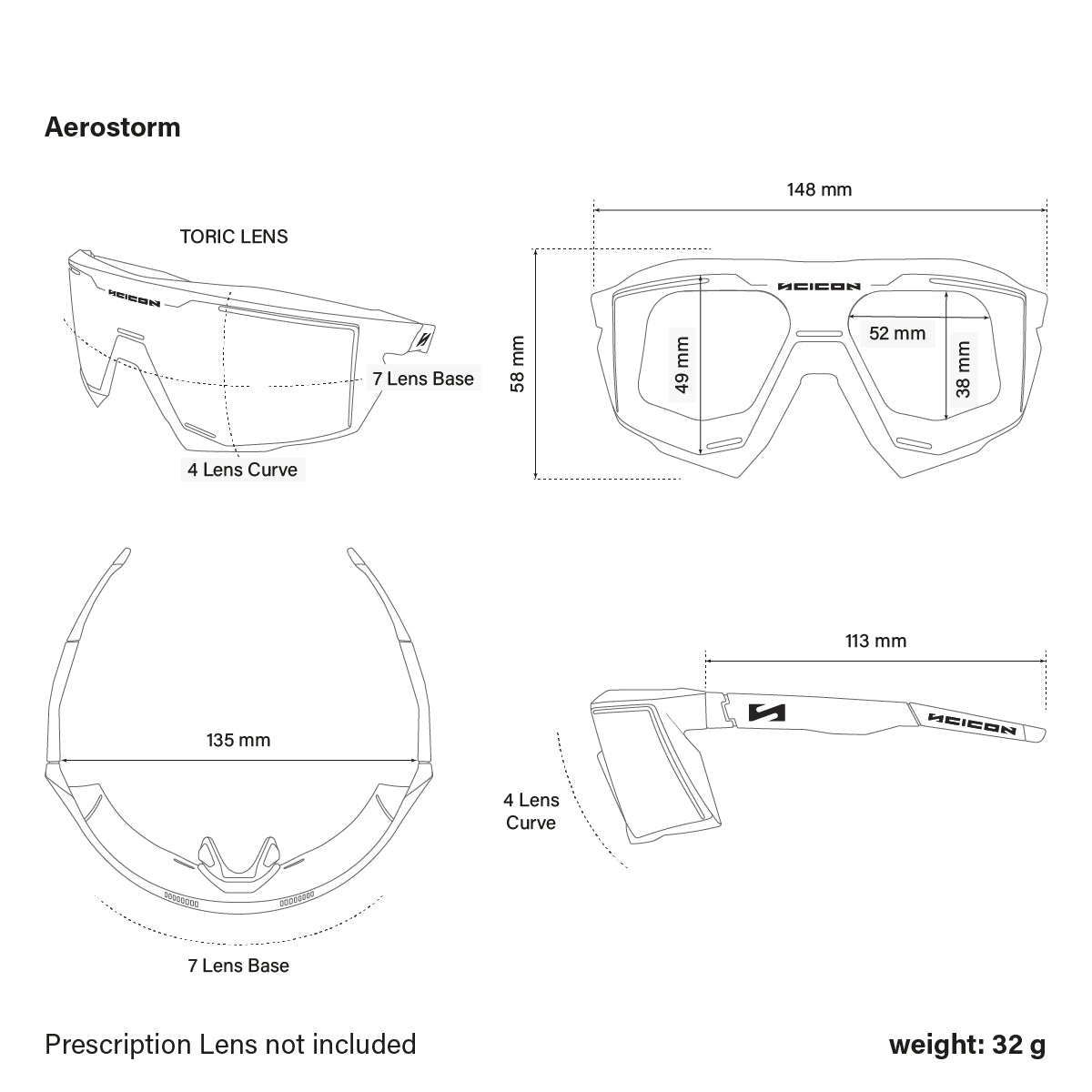 Aerostorm PILS Pink dimensions