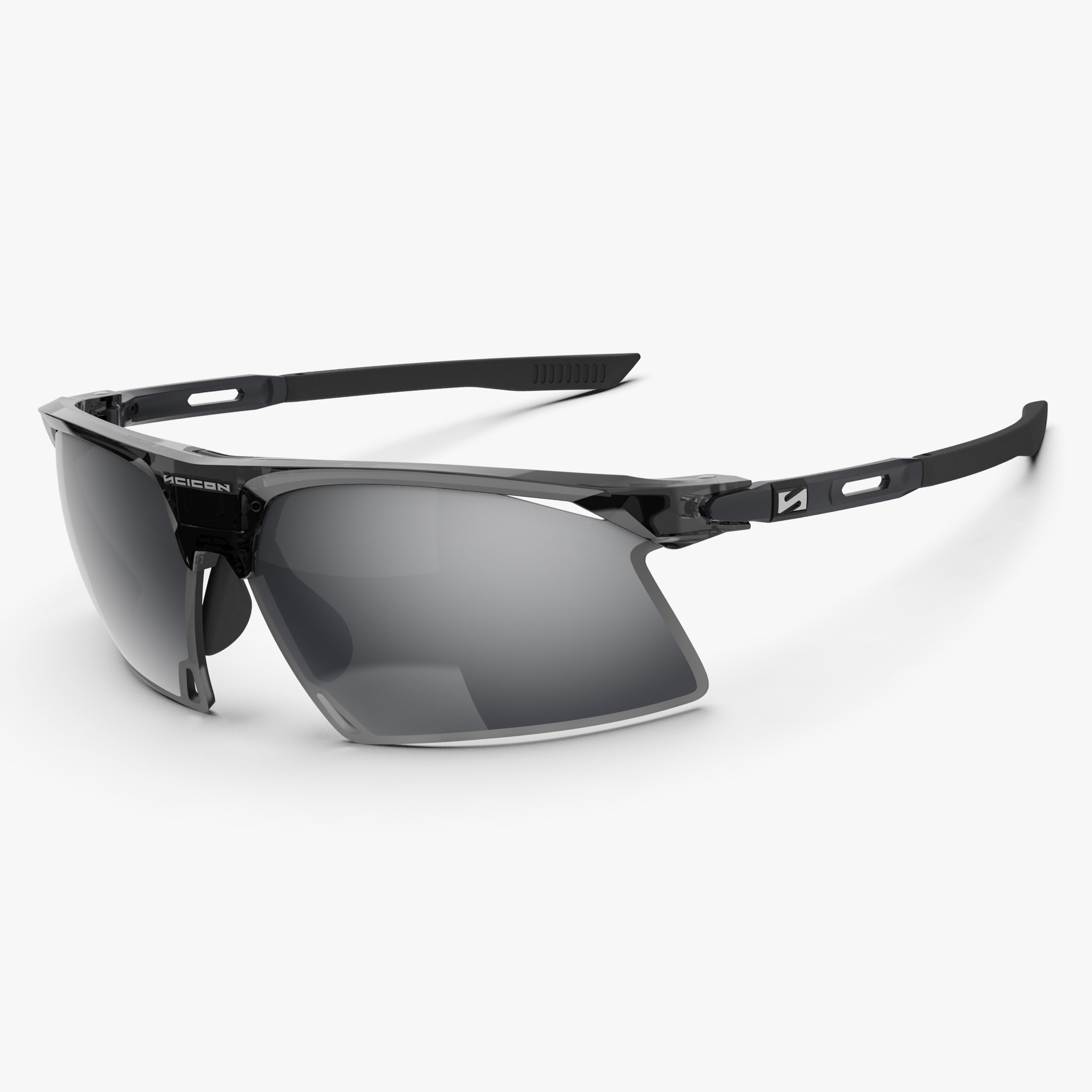 Aerobeam Black Crystal Gloss + Multimirror Silver hero