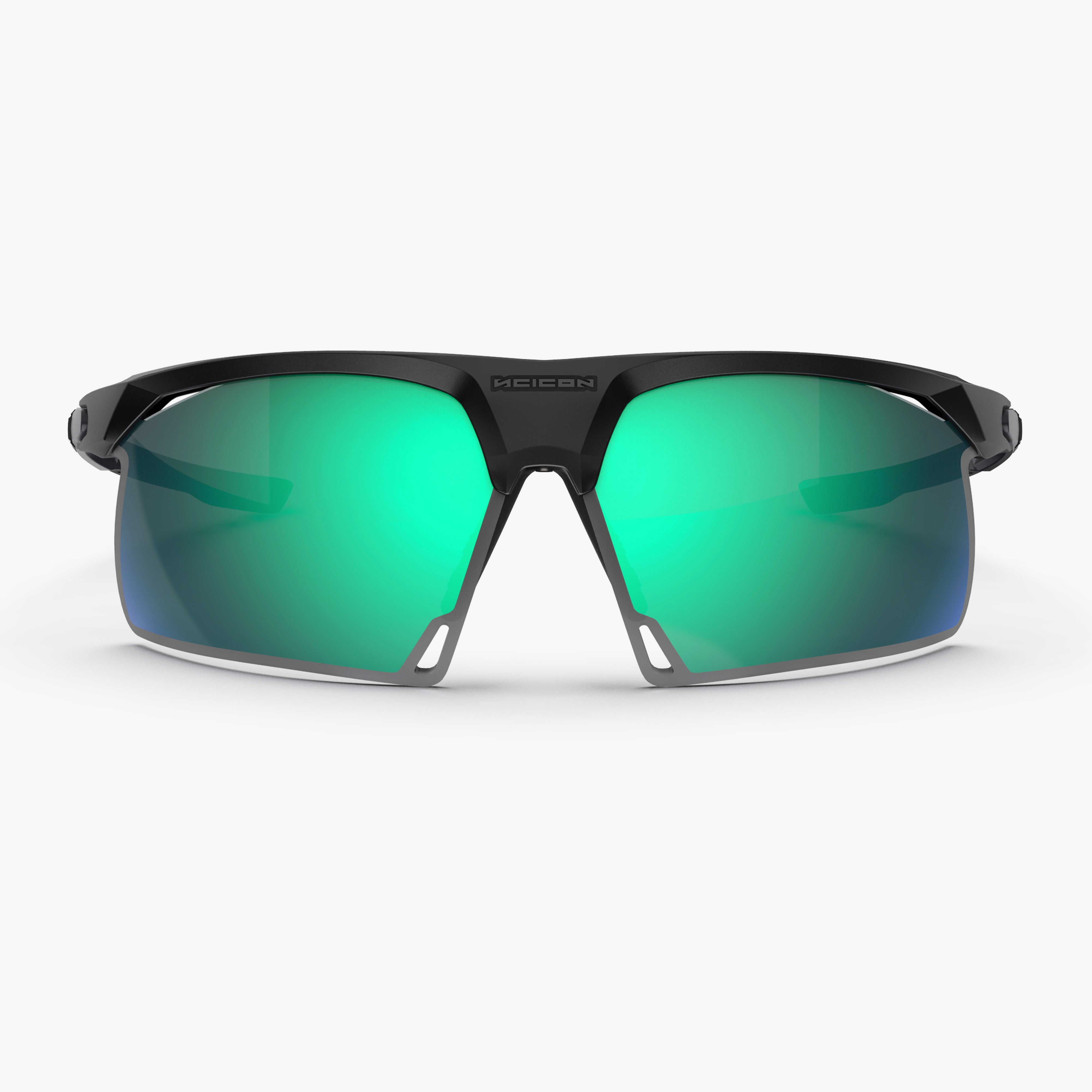 Aerobeam Matte Black + Multimirror Blue Green front