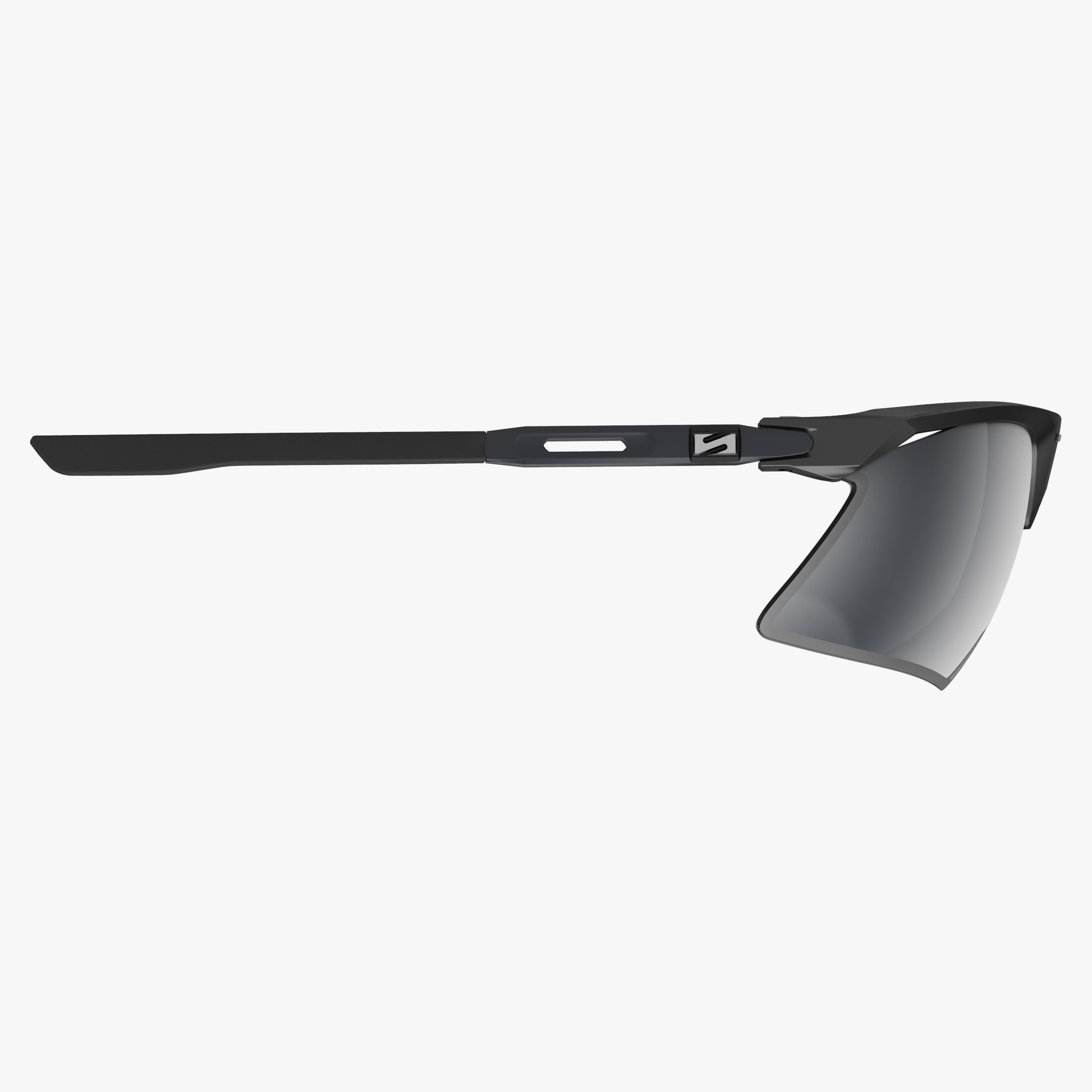 Aerobeam Matte Black + Polarized Grey side