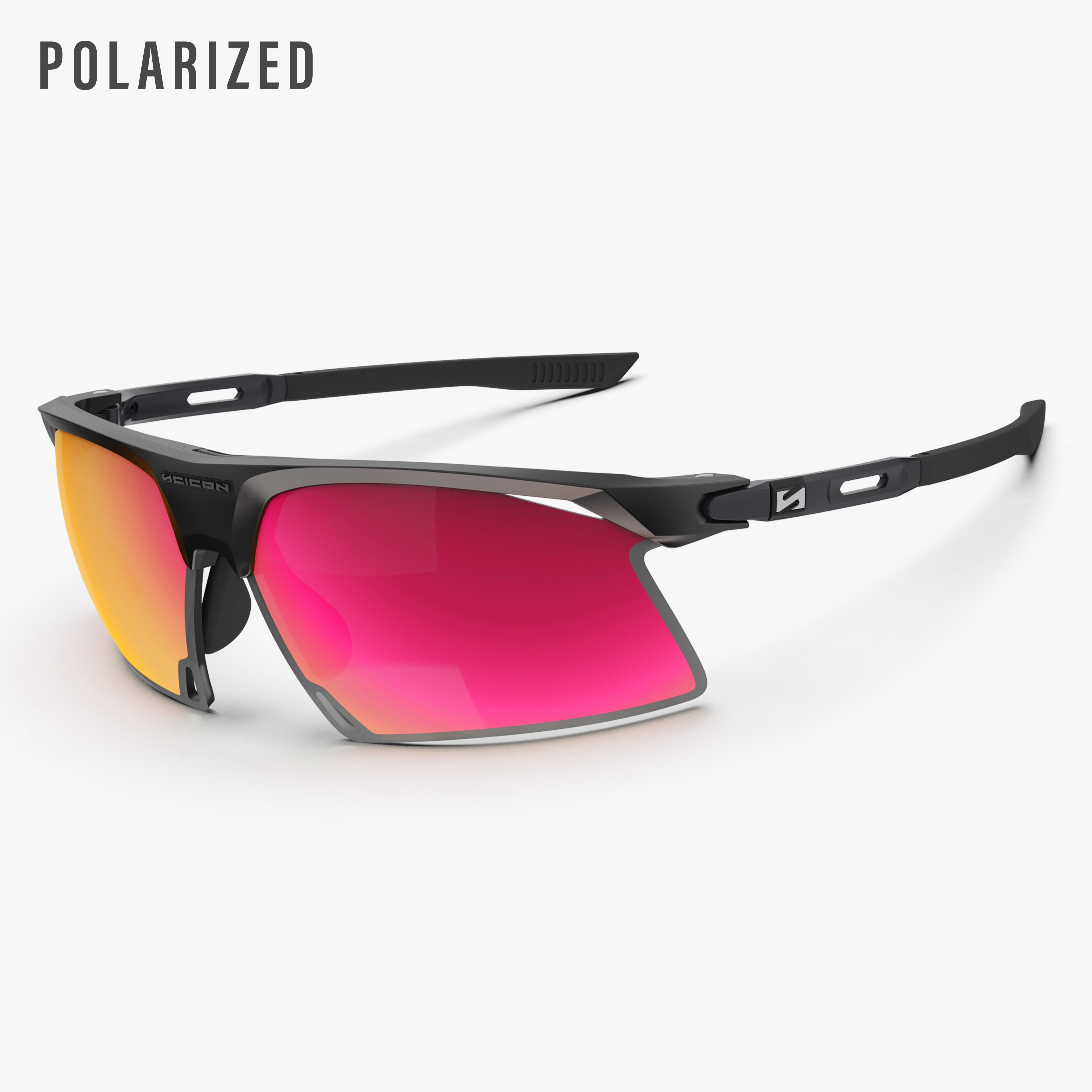 Aerobeam Matte Black + Polarized Multimirror Sunburst hero