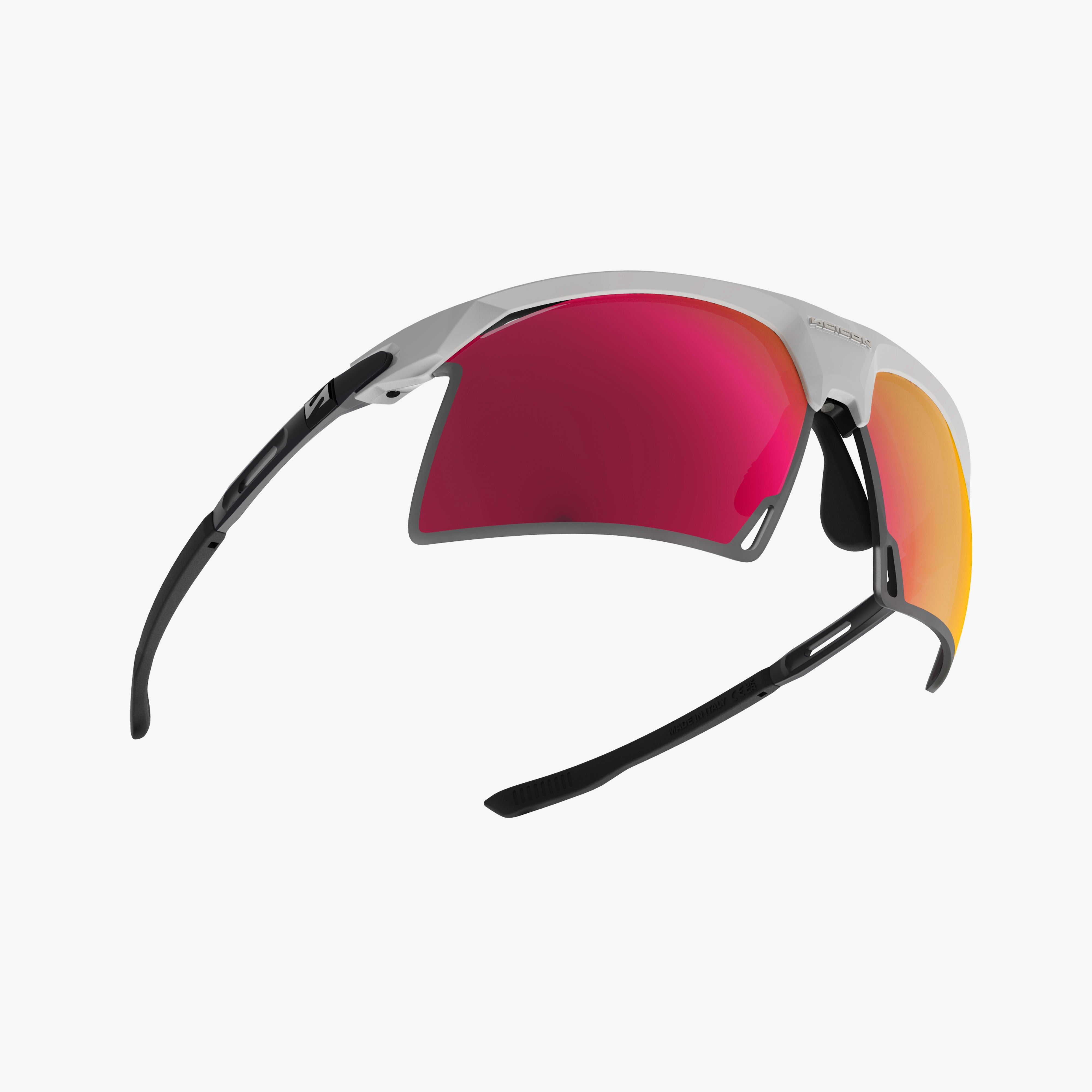 Aerobeam White Gloss + Polarized Multimirror Sunburst fly