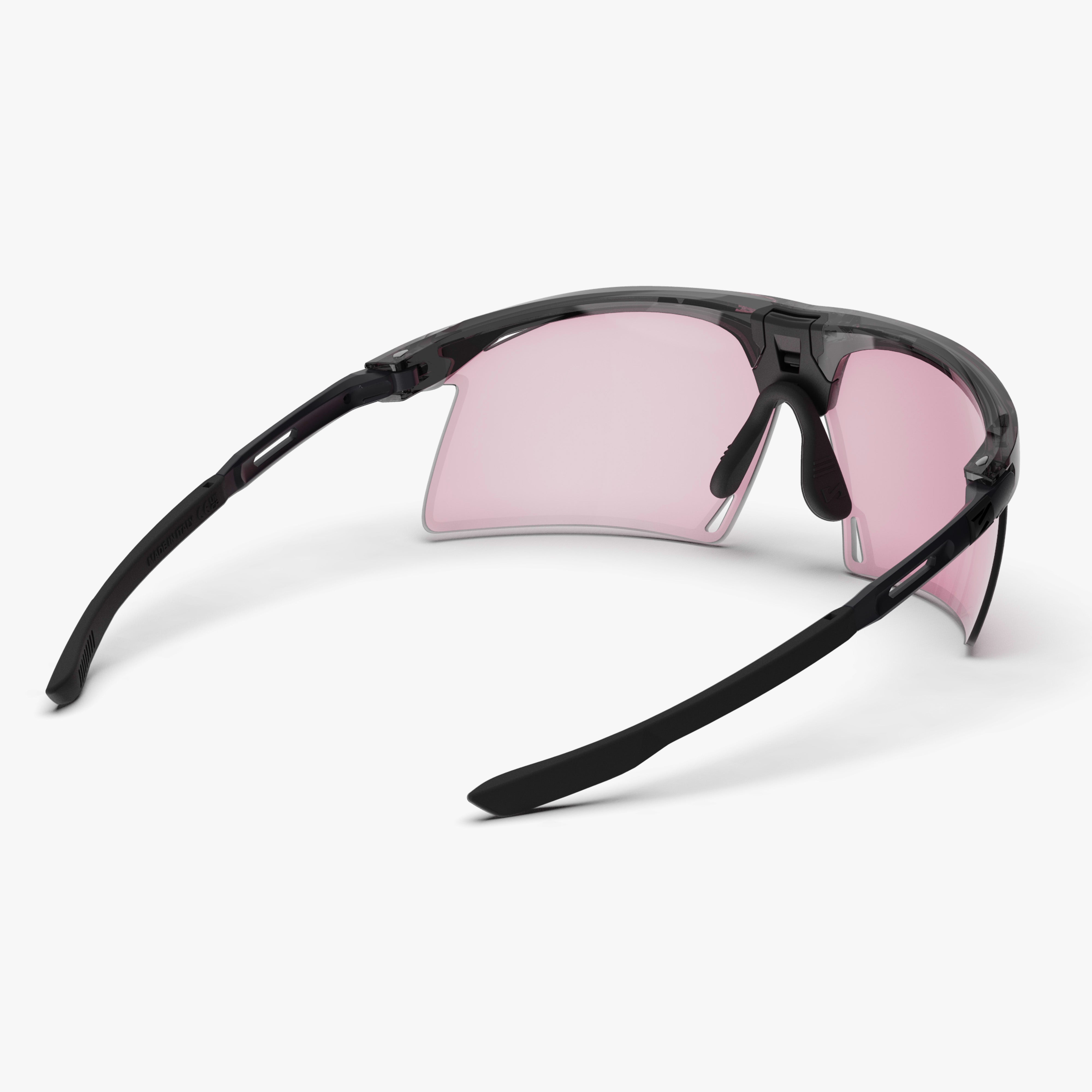 Aerobeam Black Crystal Gloss + Photochromic Low Light Pink to Sunburst back