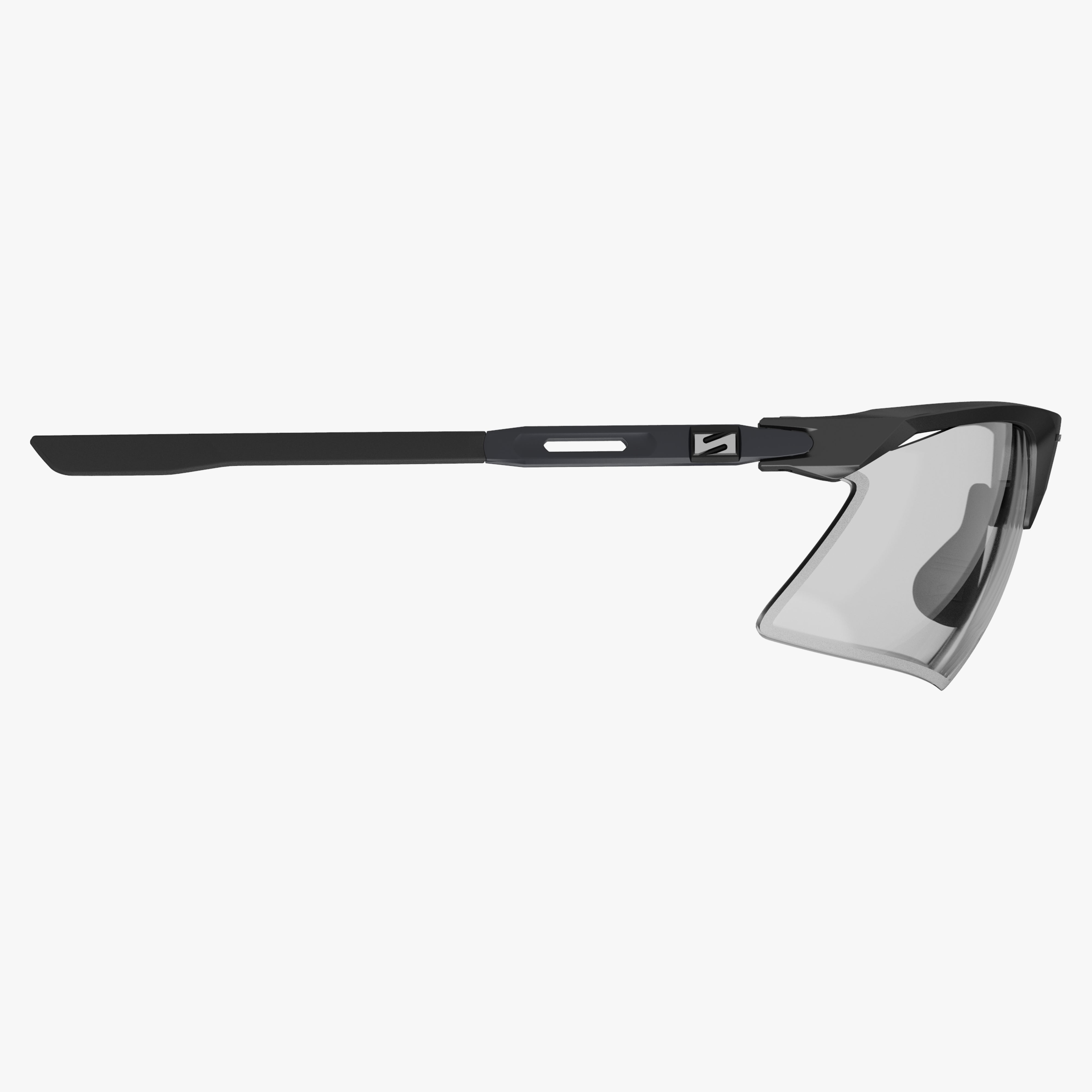 Aerobeam Matte Black + Photochromic Clear to Multimirror Blue Green side