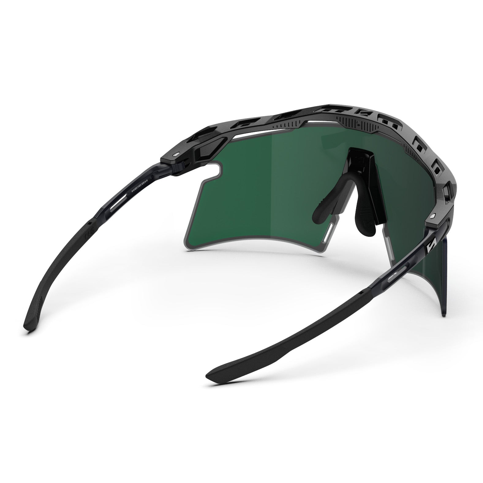 Aeroshade Titanium Black Matte MM Blue Green back