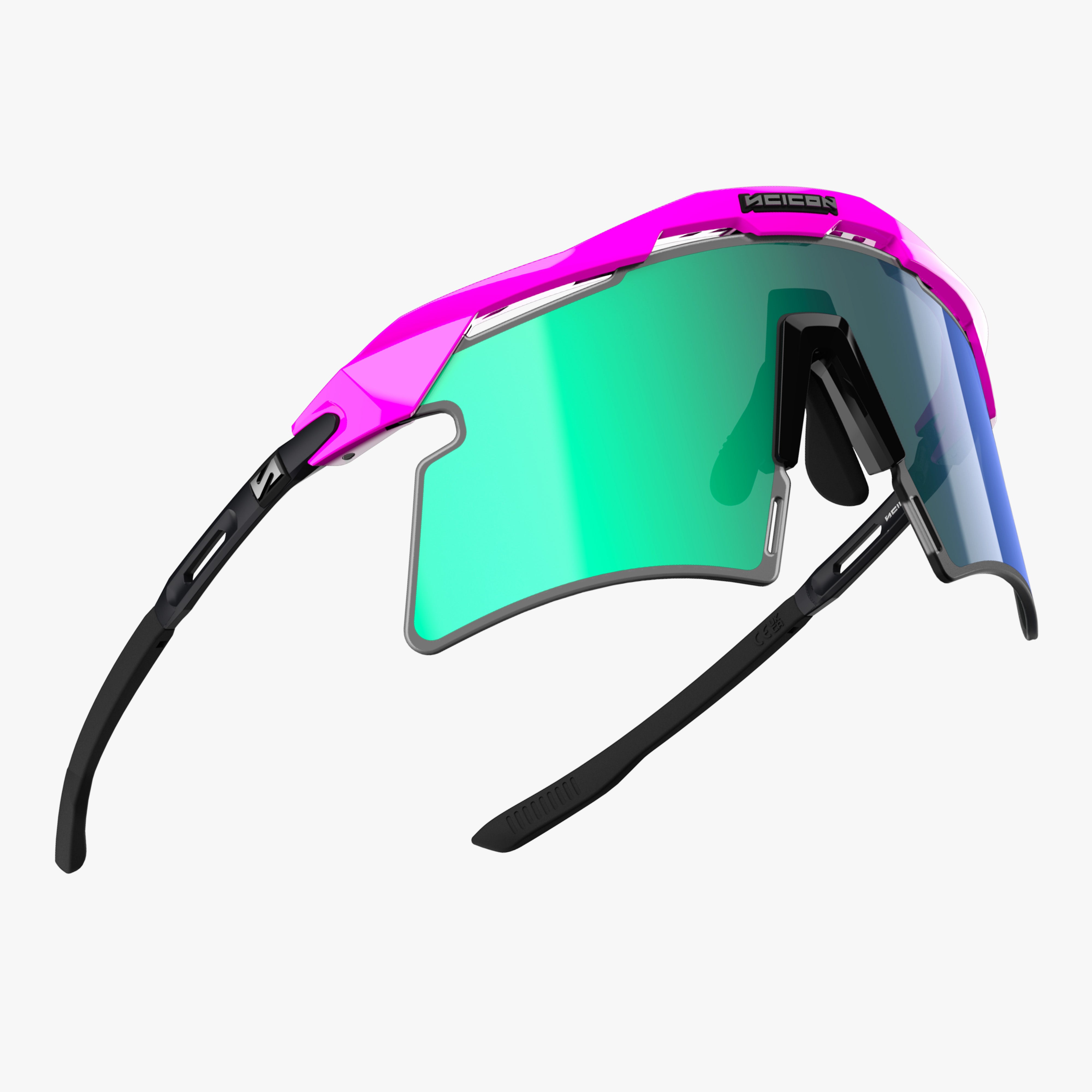 Aeroshade 2.0 Titanium Pink Fluo Multimirror Blue Green fly