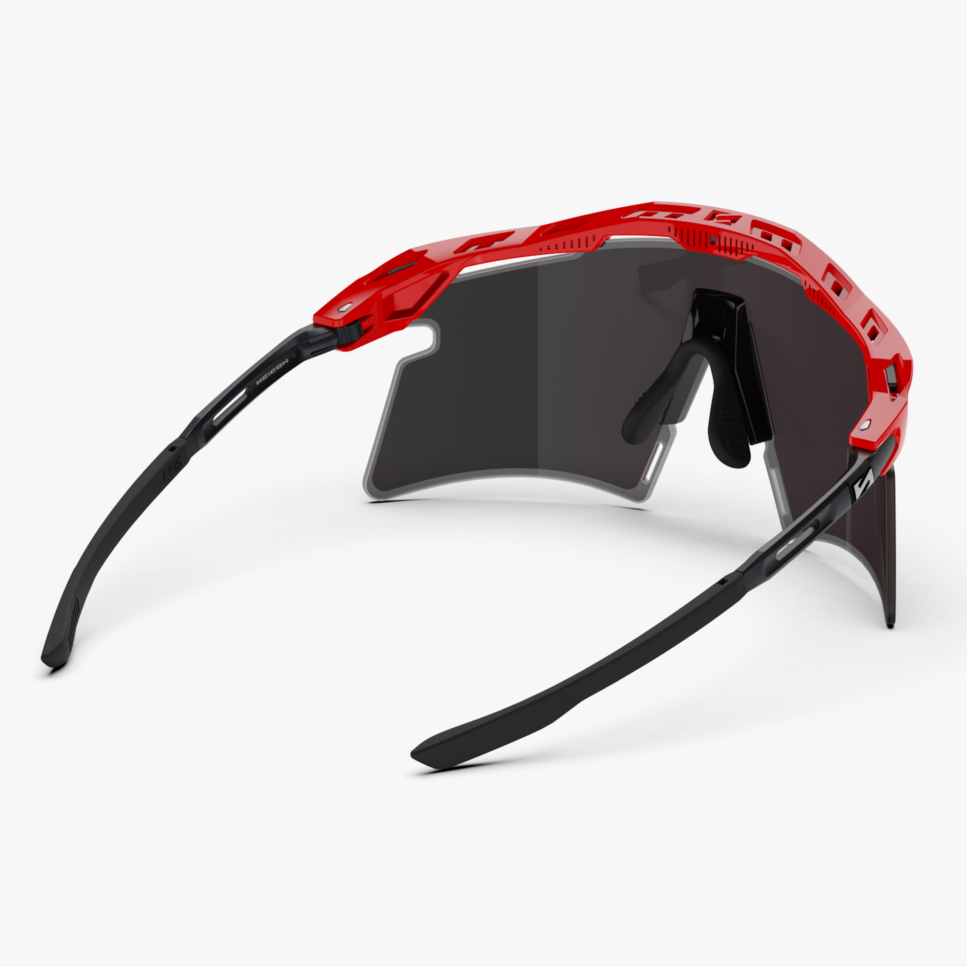 Aeroshade 2.0 Titanium Red Multimirror Sunburst back