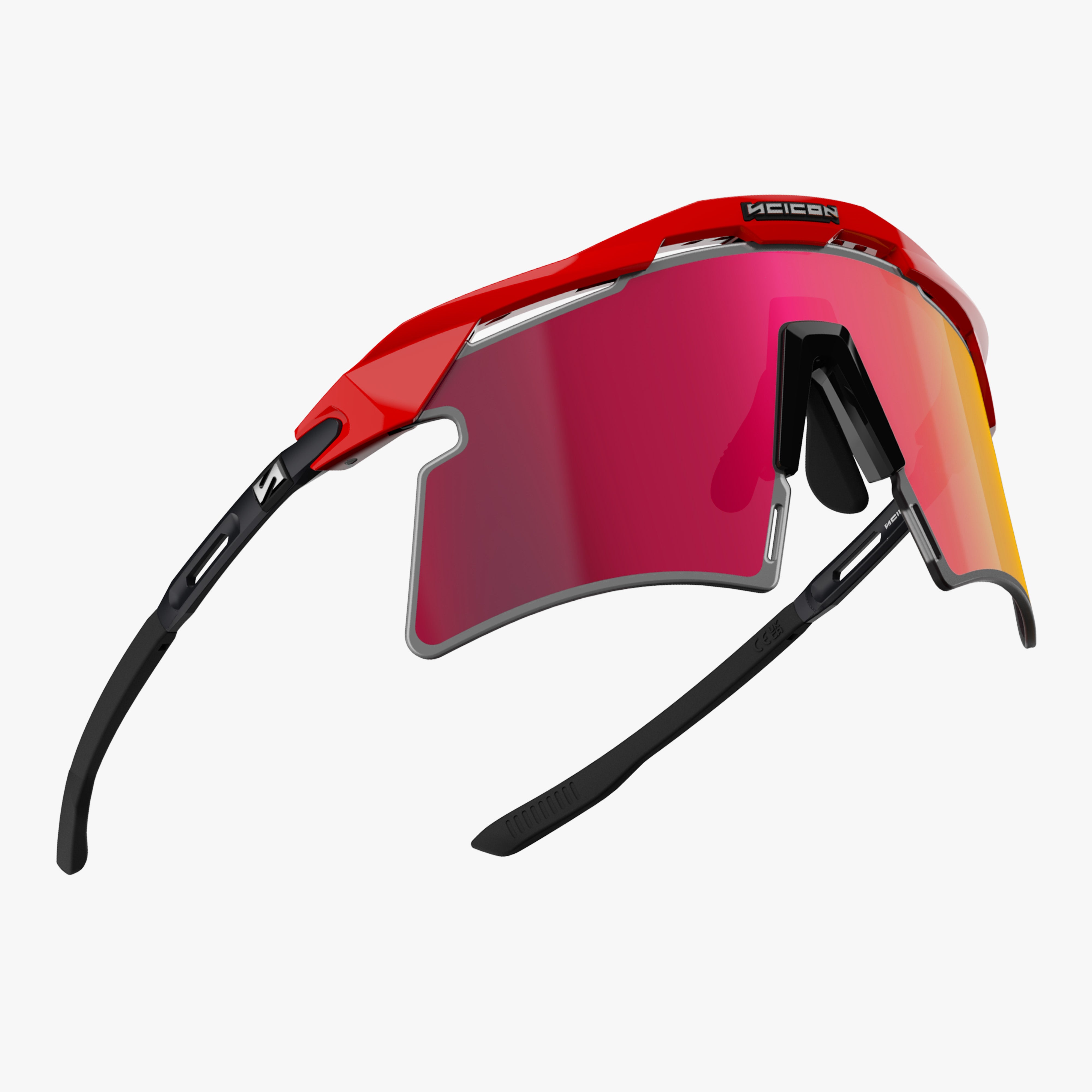 Aeroshade 2.0 Titanium Red Multimirror Sunburst fly