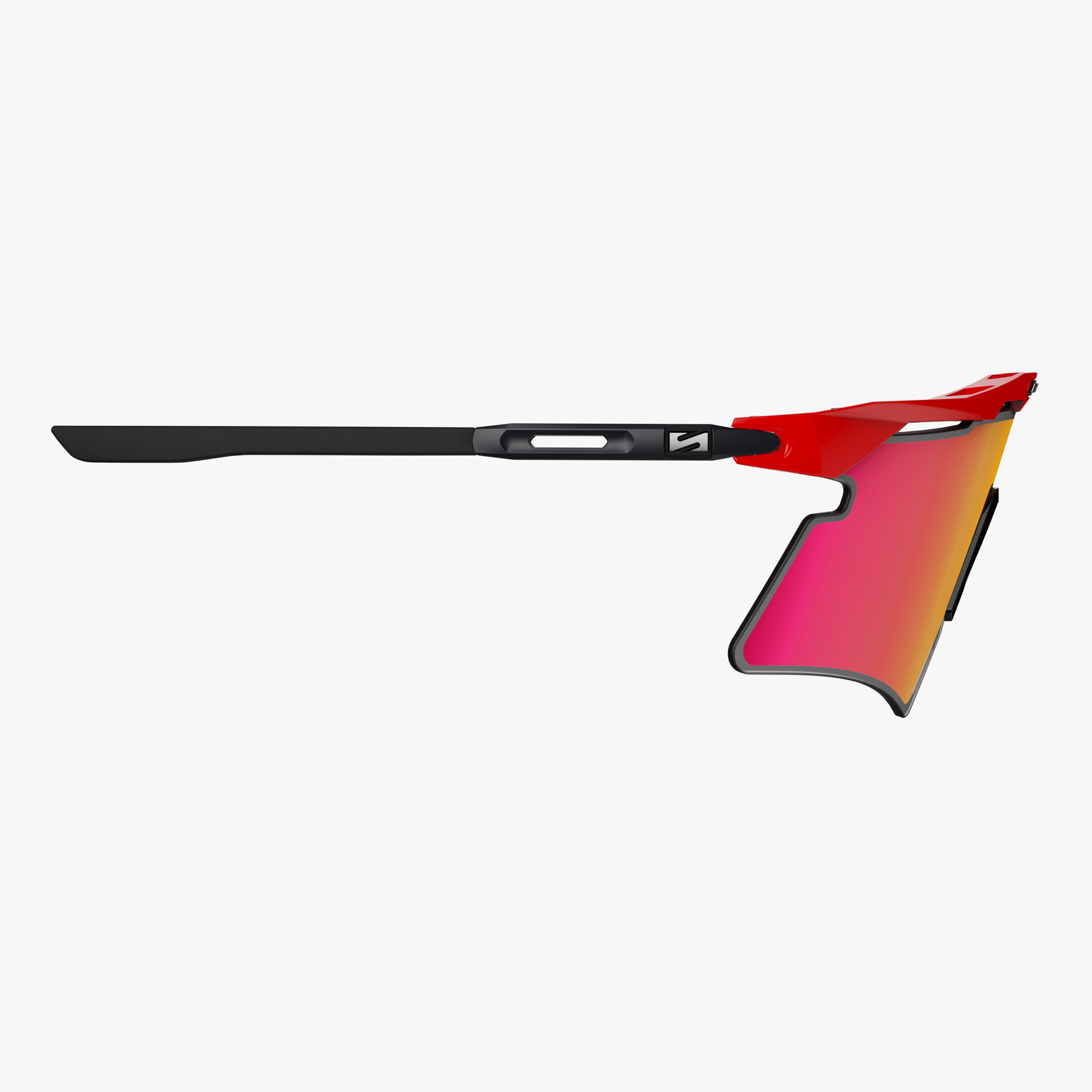 Aeroshade 2.0 Titanium Red Multimirror Sunburst side