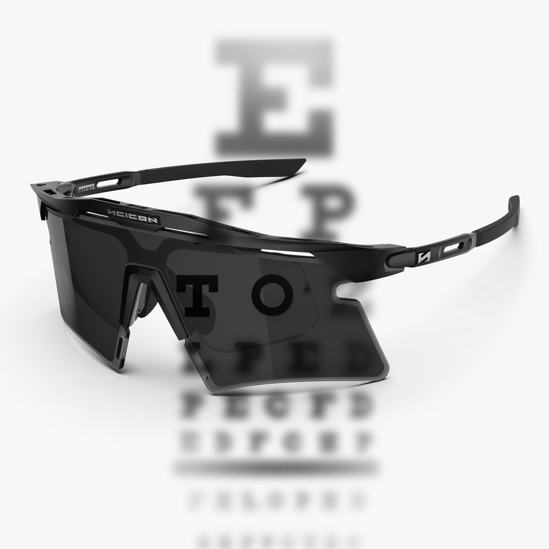 Aeroshade 2.0 RX Sport Prescription Sunglasses Black Smoke