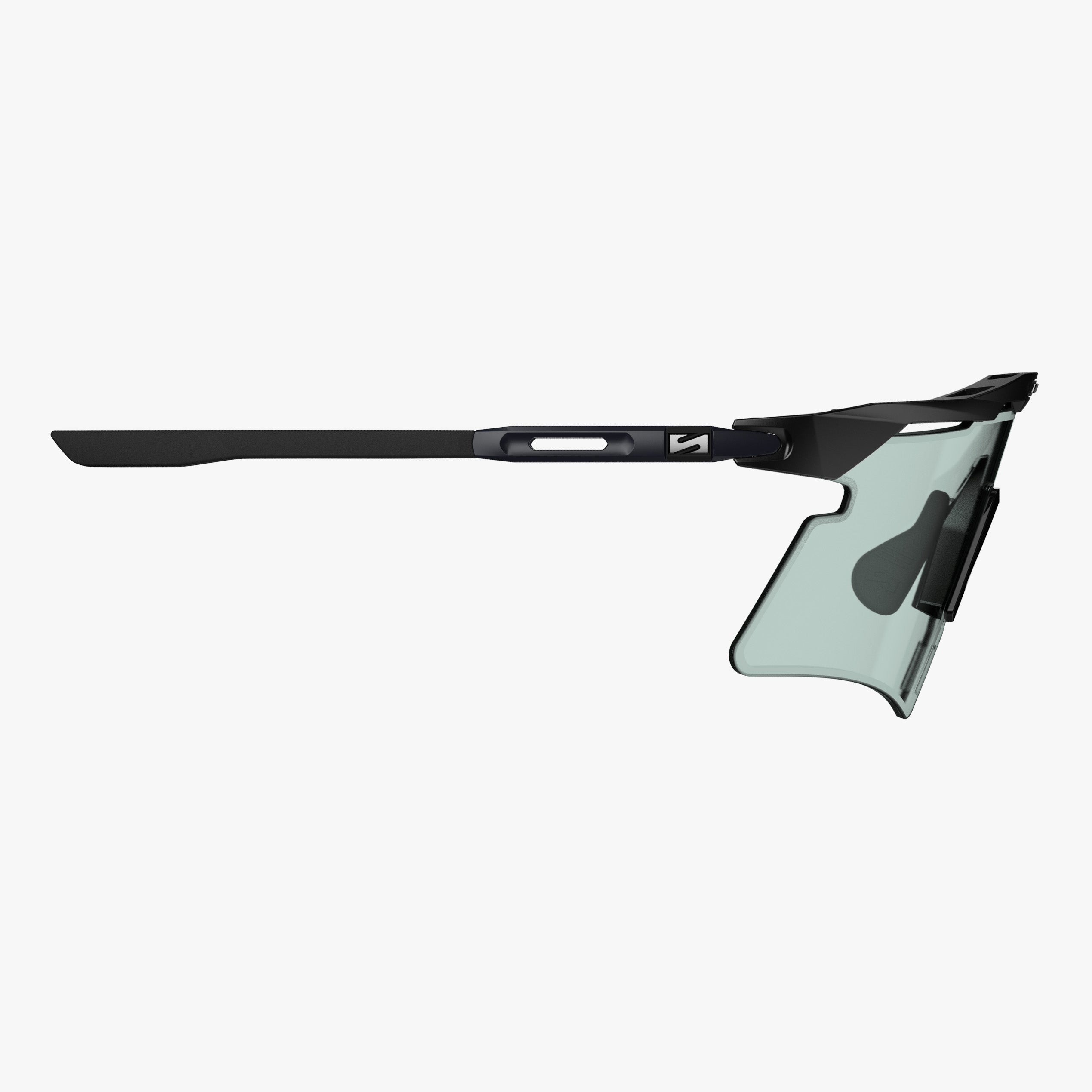 Aeroshade Titanium Black Matte Photochromic Blue Green side