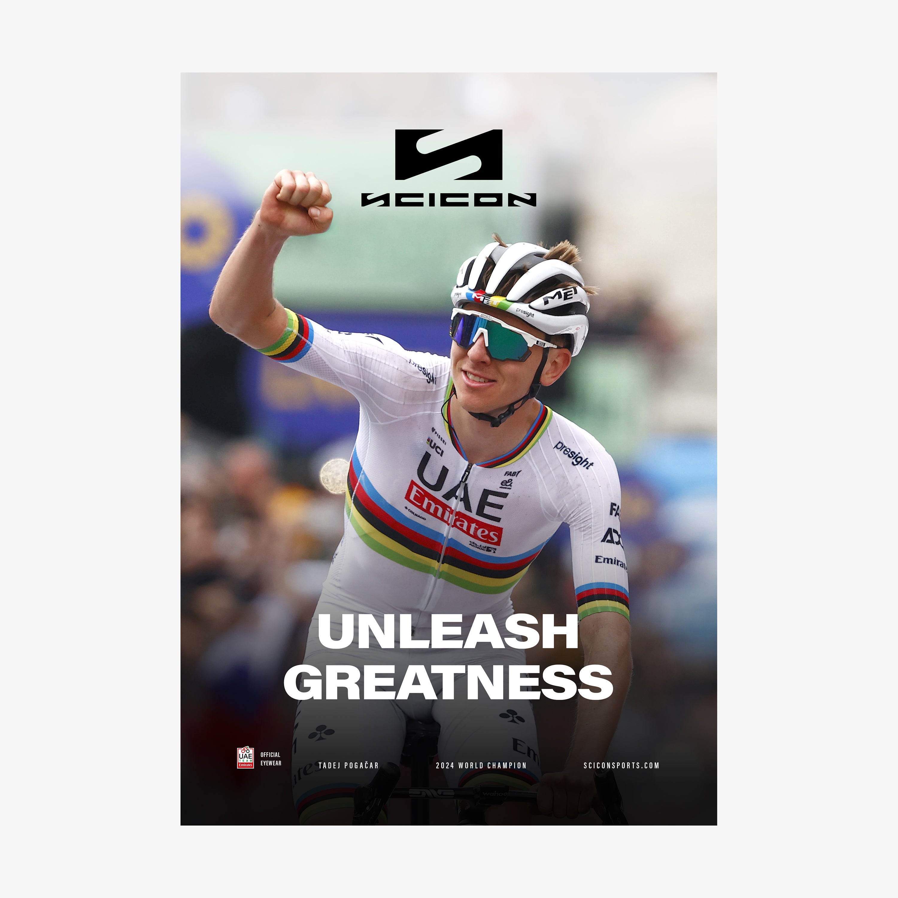 FABRIC POSTER POGAČAR WORLD CHAMPIONSHIP 24