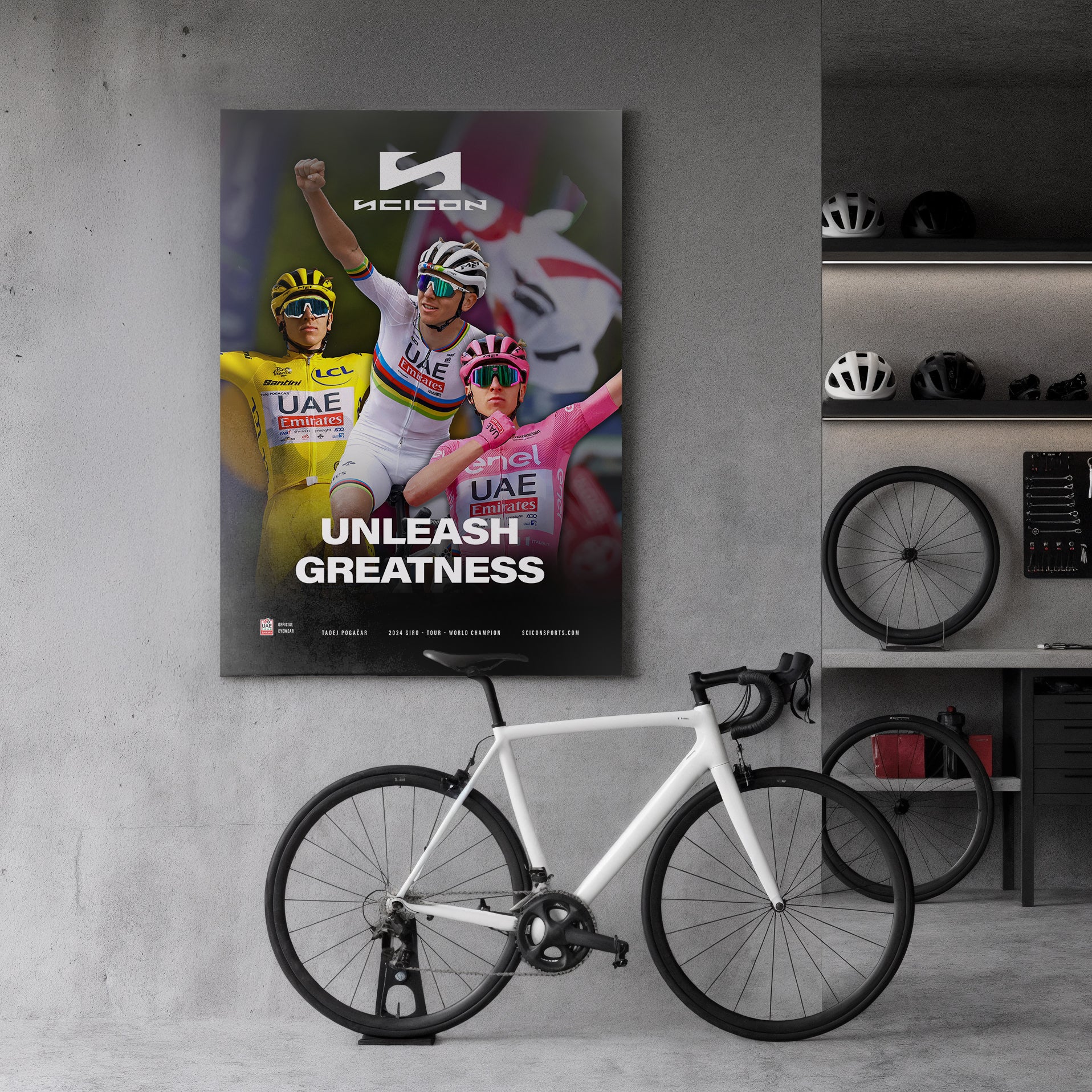 FABRIC POSTER POGAČAR TRIPLE CROWN 24