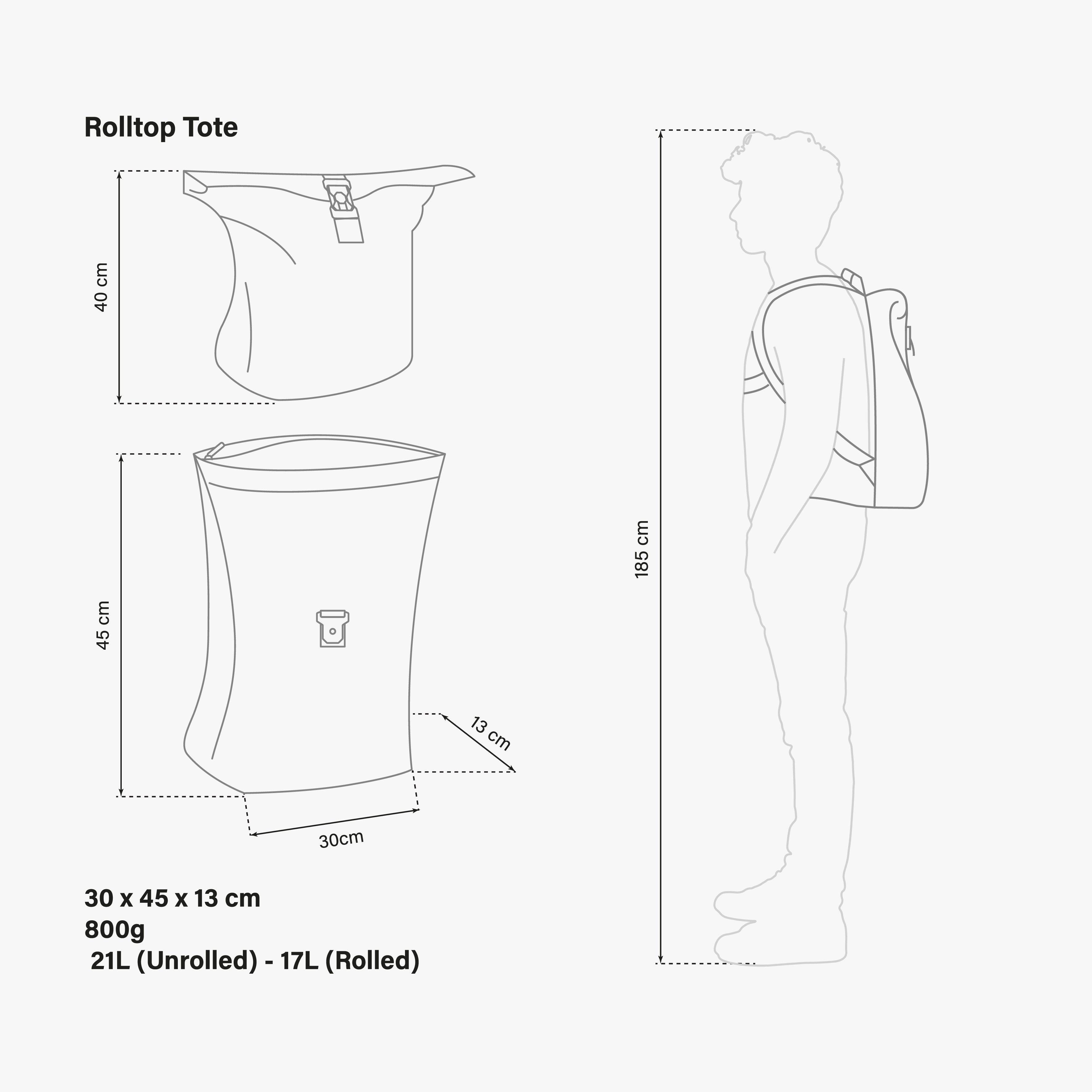 ROLLTOP BACKPACK 17L