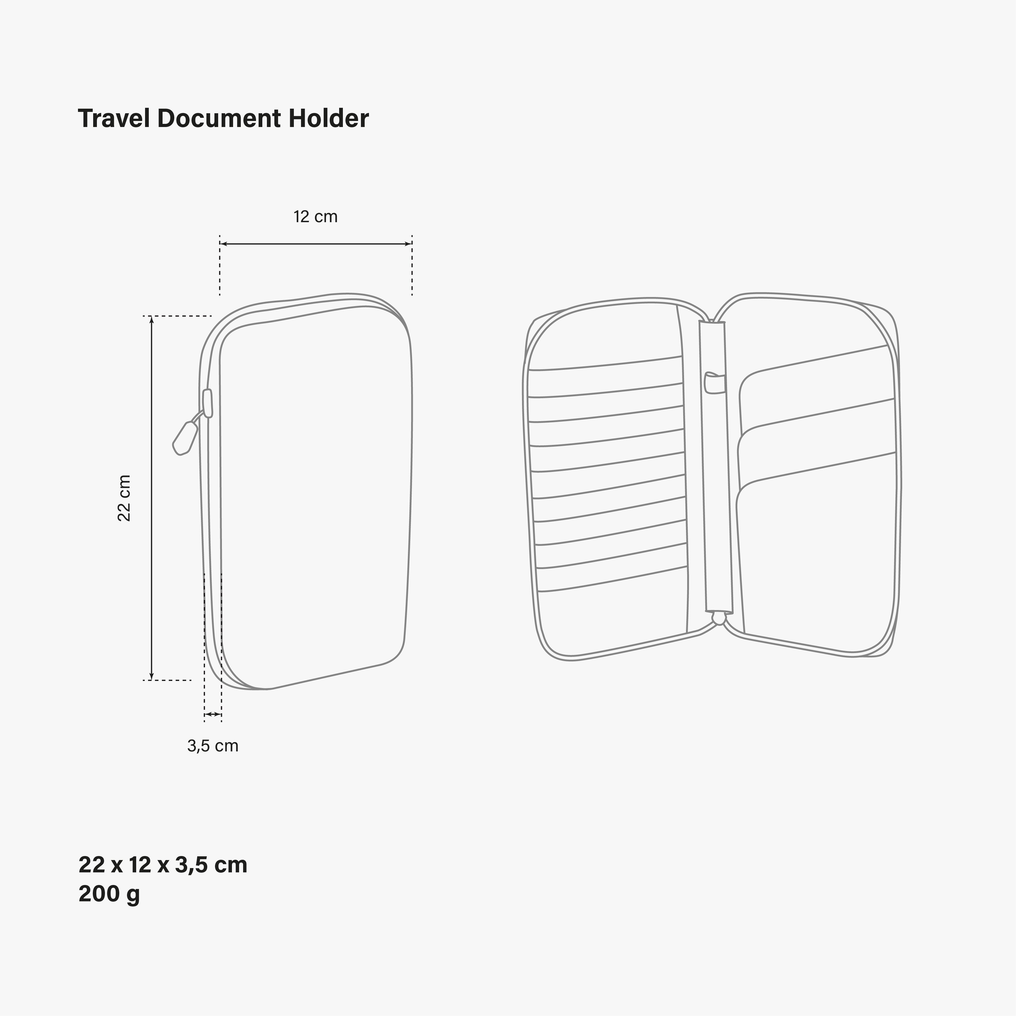 PORTA DOCUMENTI DA VIAGGIO