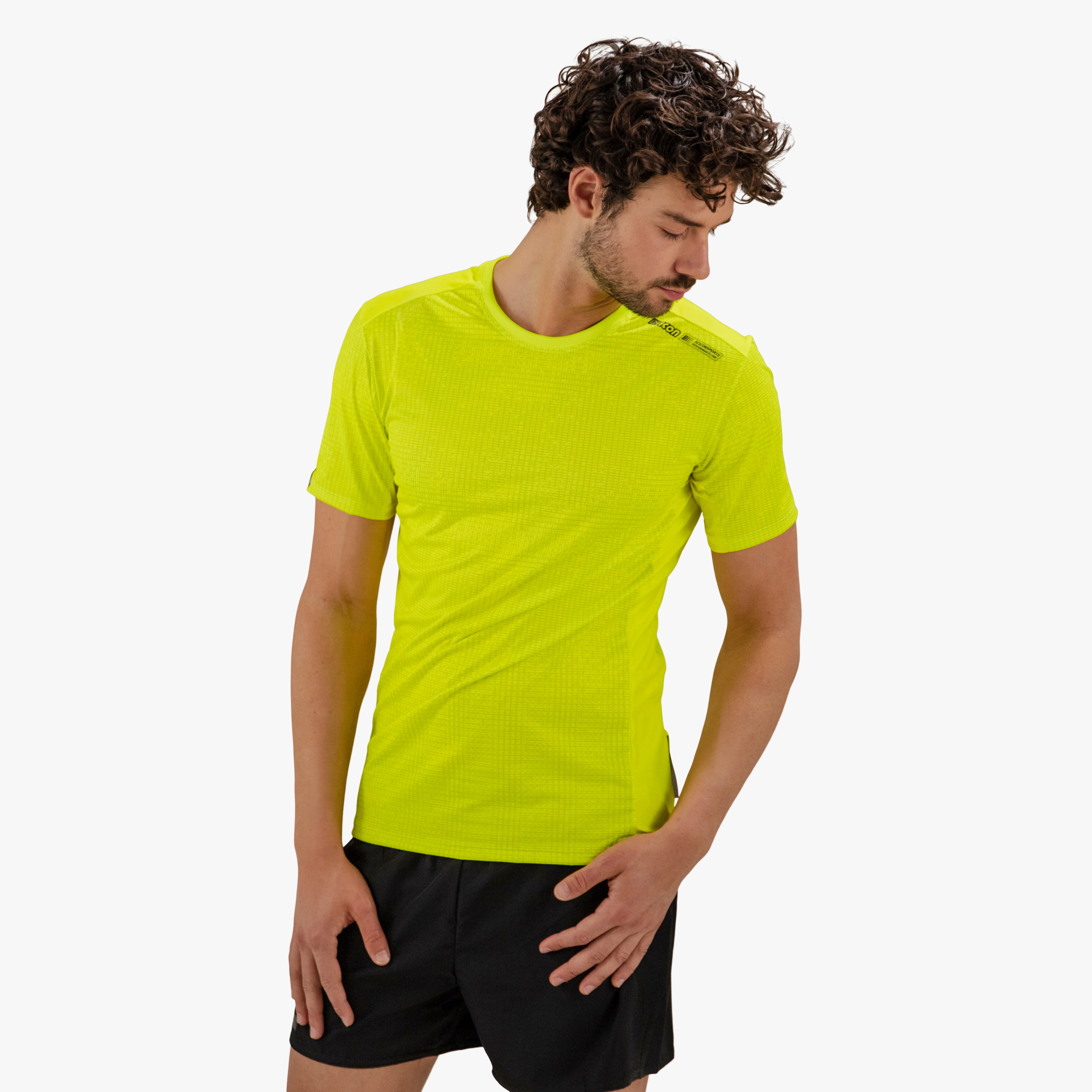 Scicon T-shirt Tecnica X-Over Gialla Fluorescente