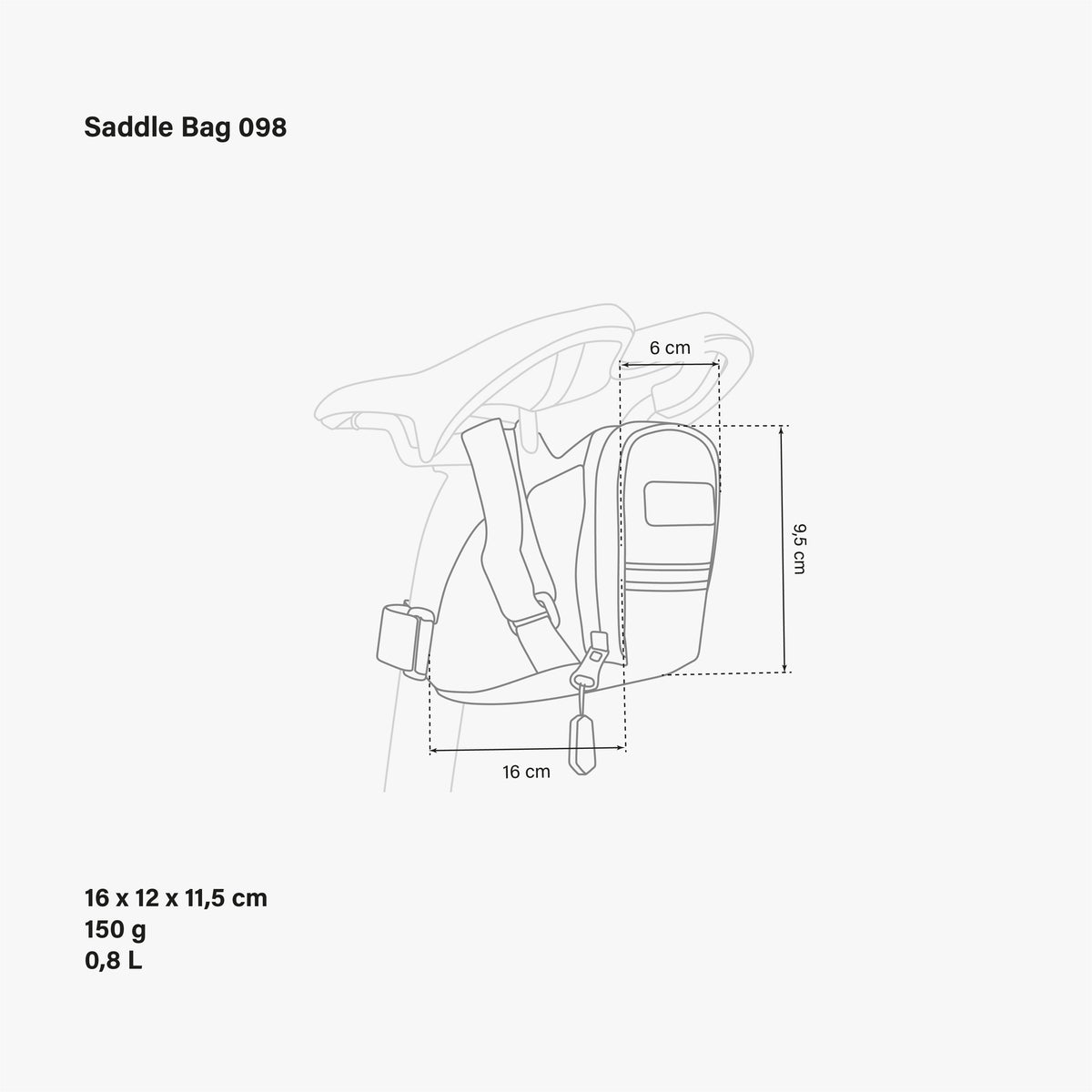 Saddlebag 098 Dimensions