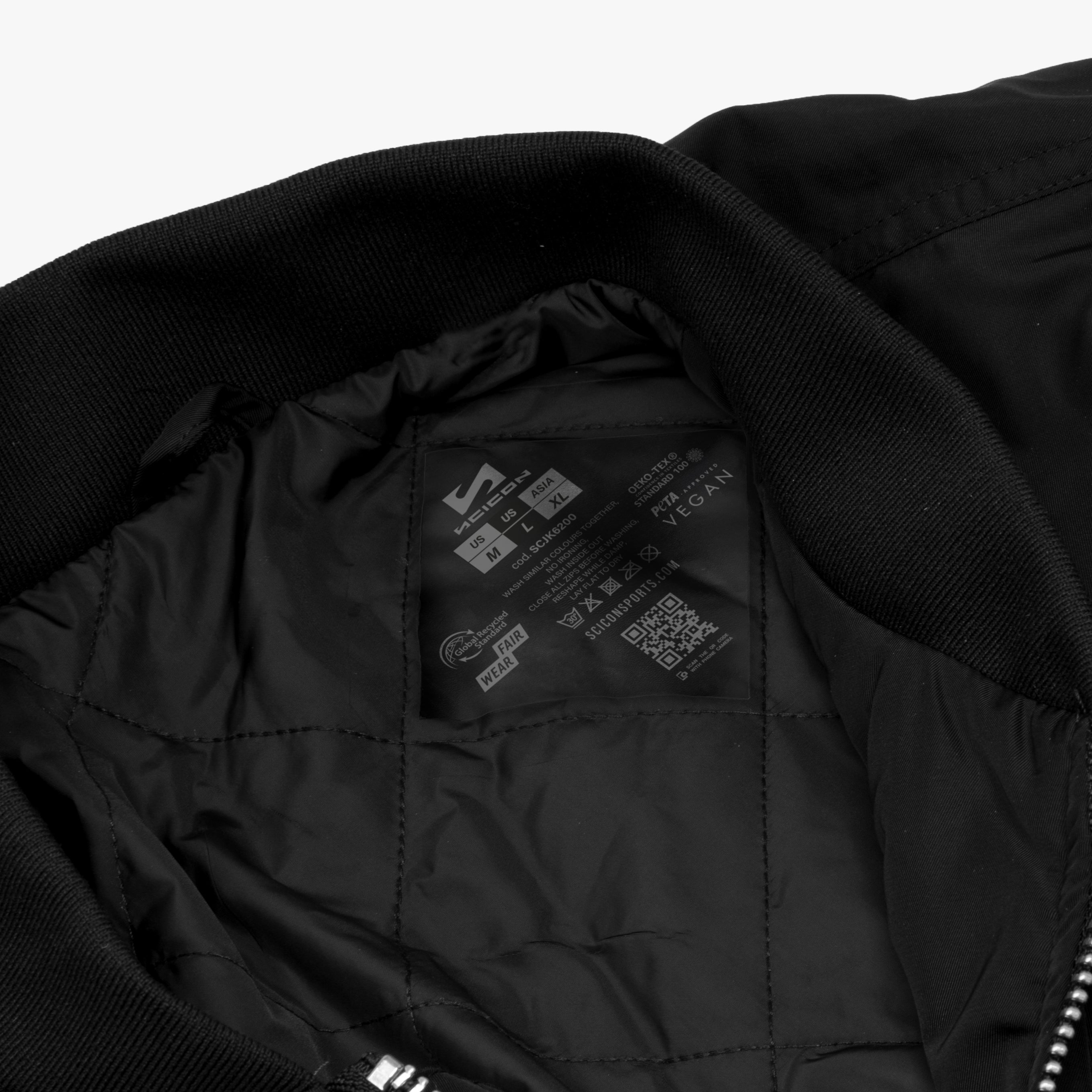 Black Bomber Jacket Unisex | Scicon Sports