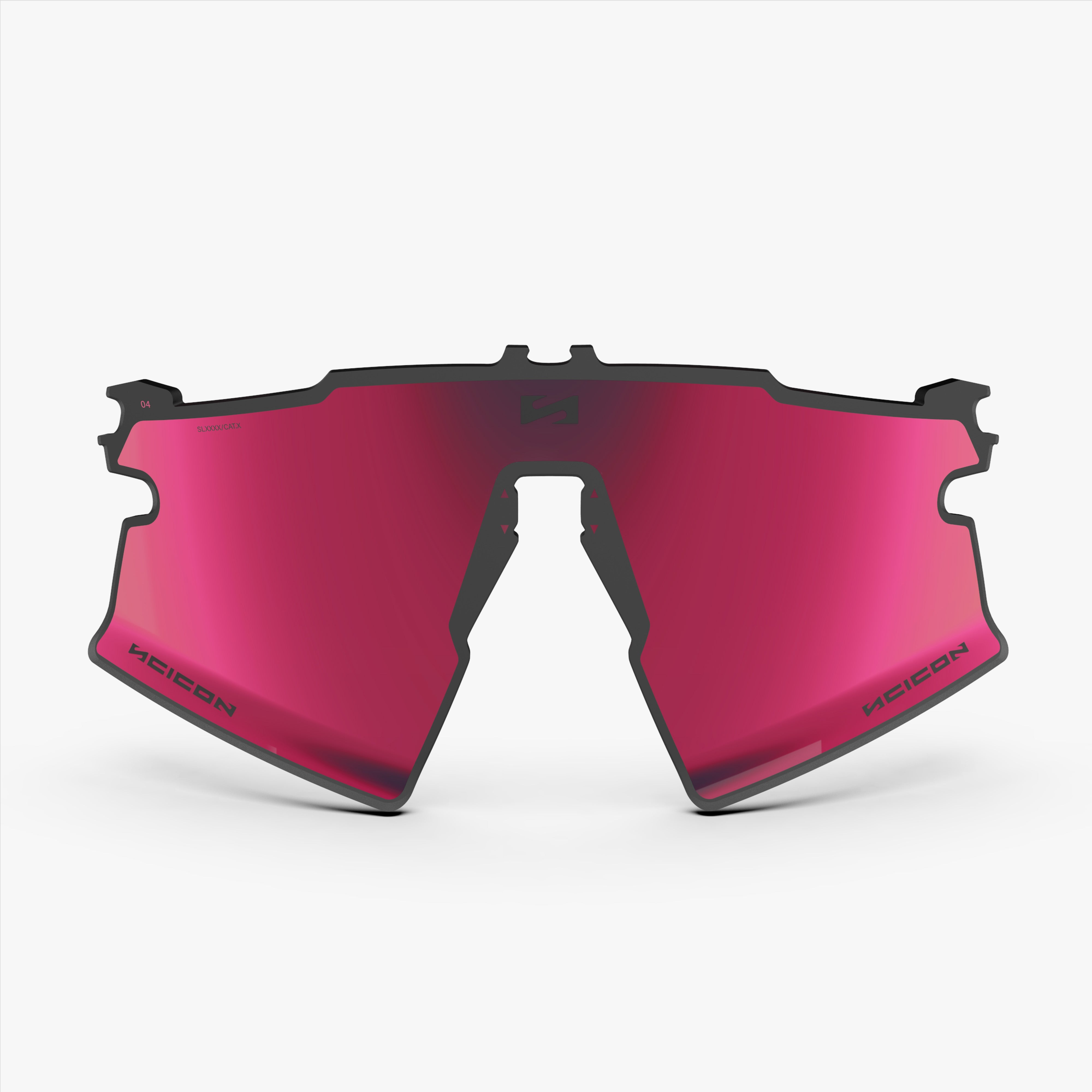 Aeroshade 2.0 Titanium Strake Multimirror Sunburst Spare Lens front