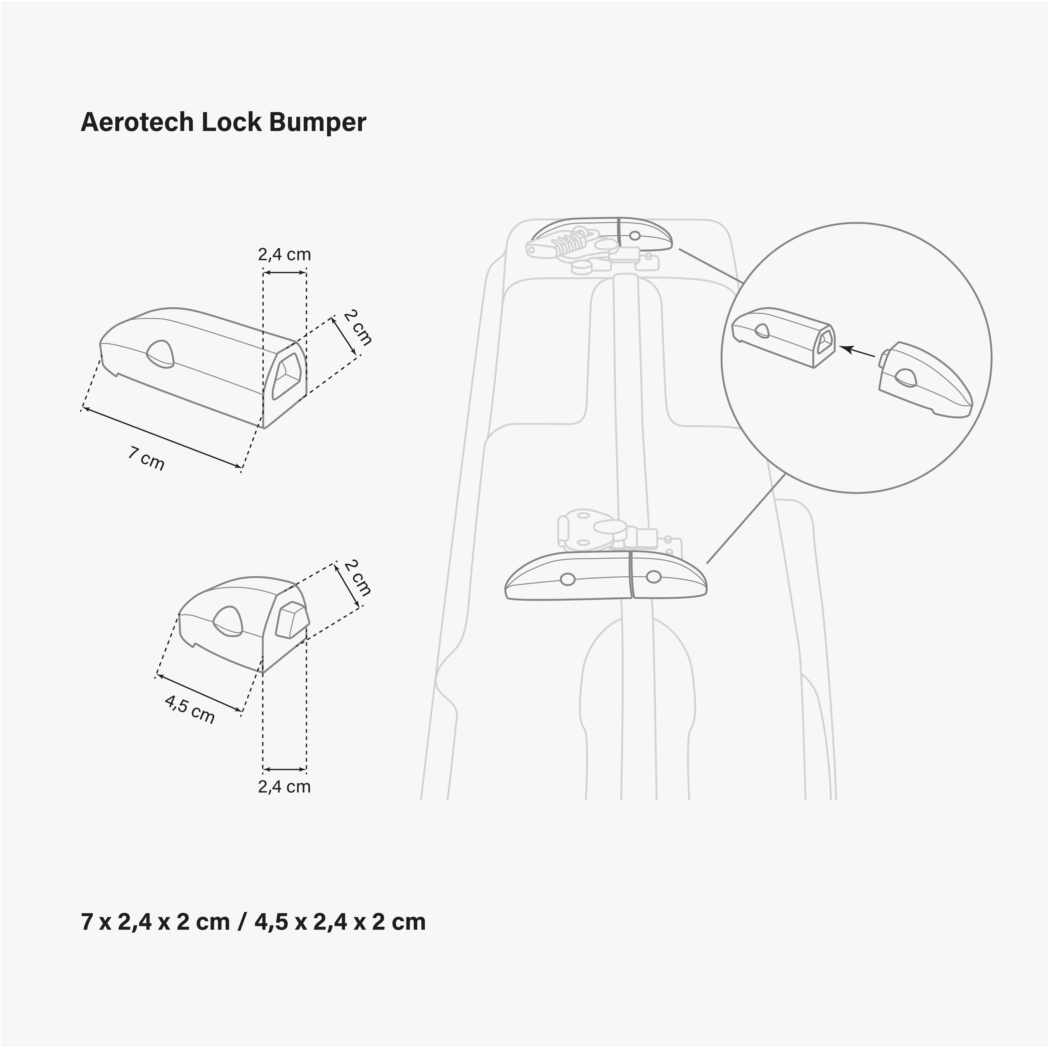 PARE-CHOCS AEROTECH LOCK X2