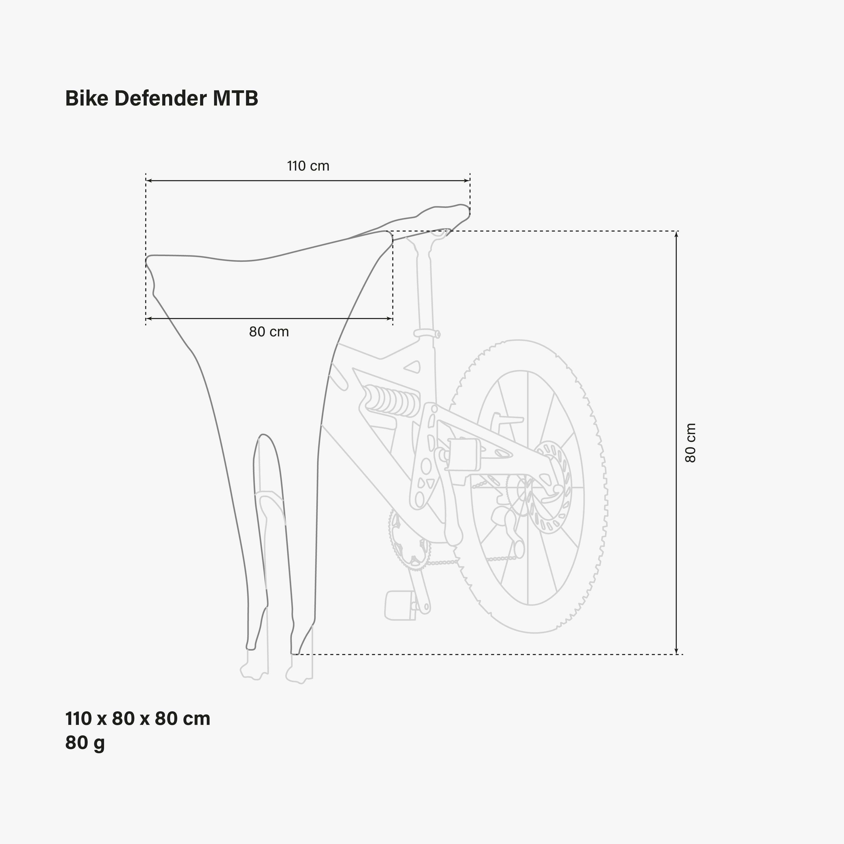 COPRI BICI TETTO AUTO - MTB