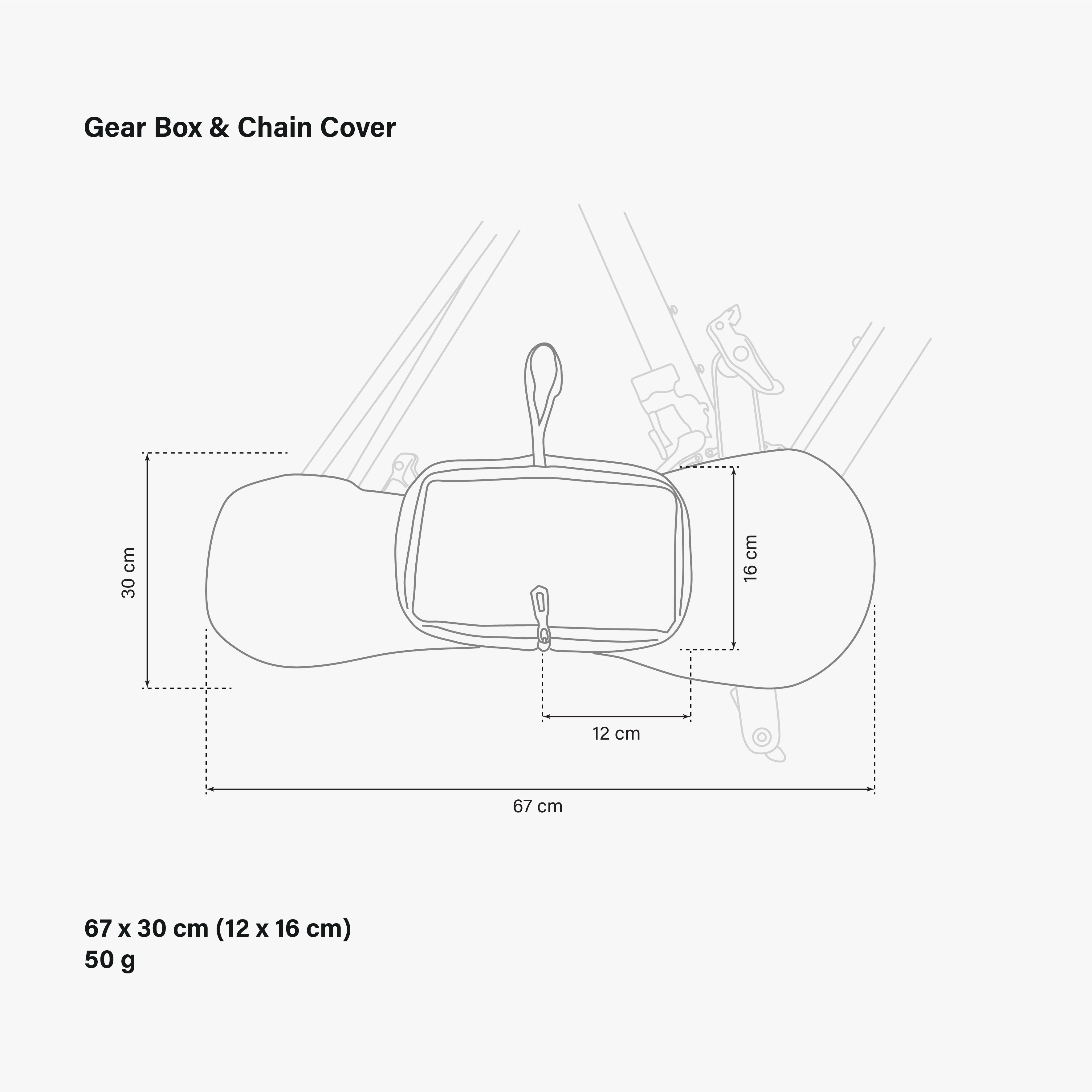 GearBox & Chain Cover Dimensions
