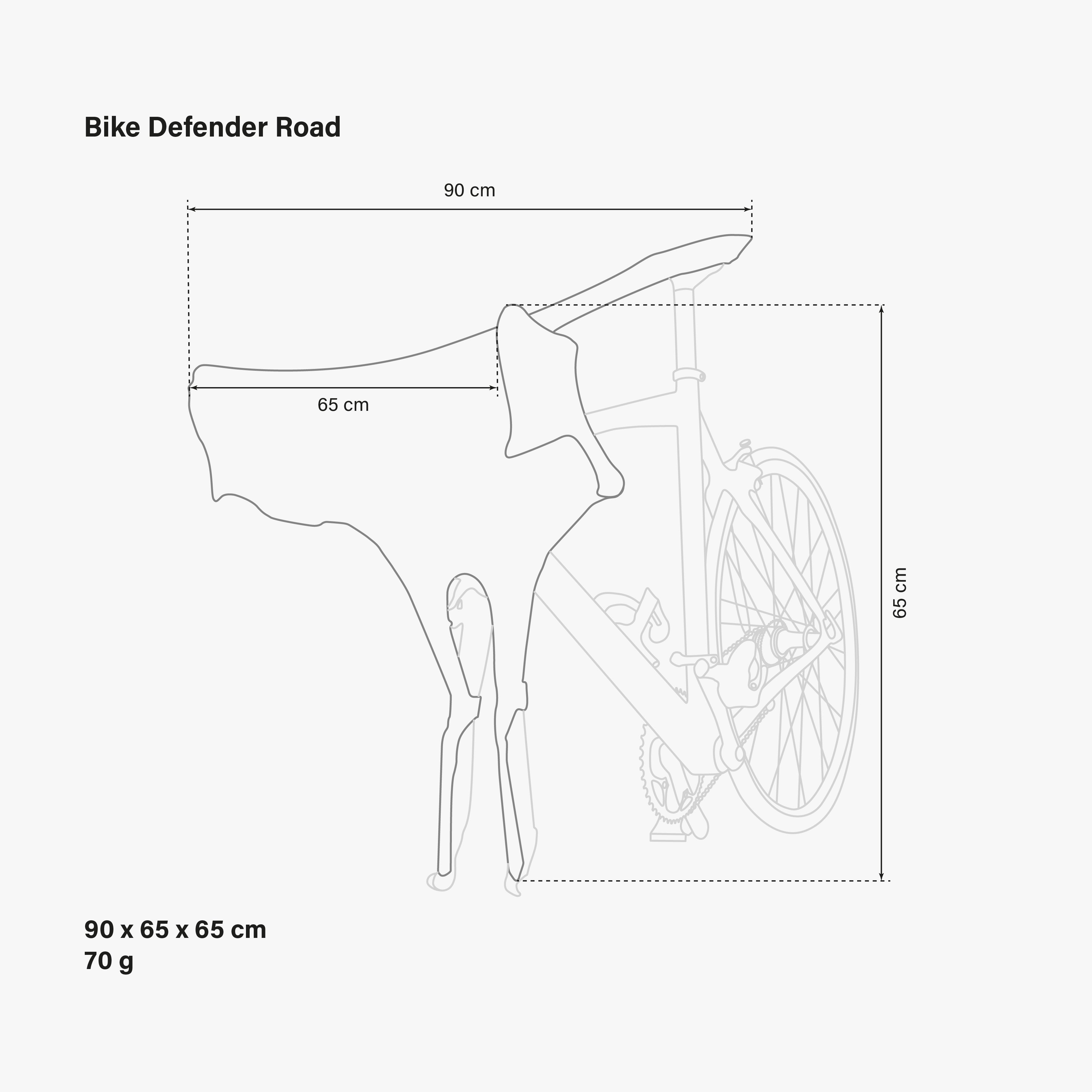 CUBIERTA DE BICI TECHO COCHE - CARRERA