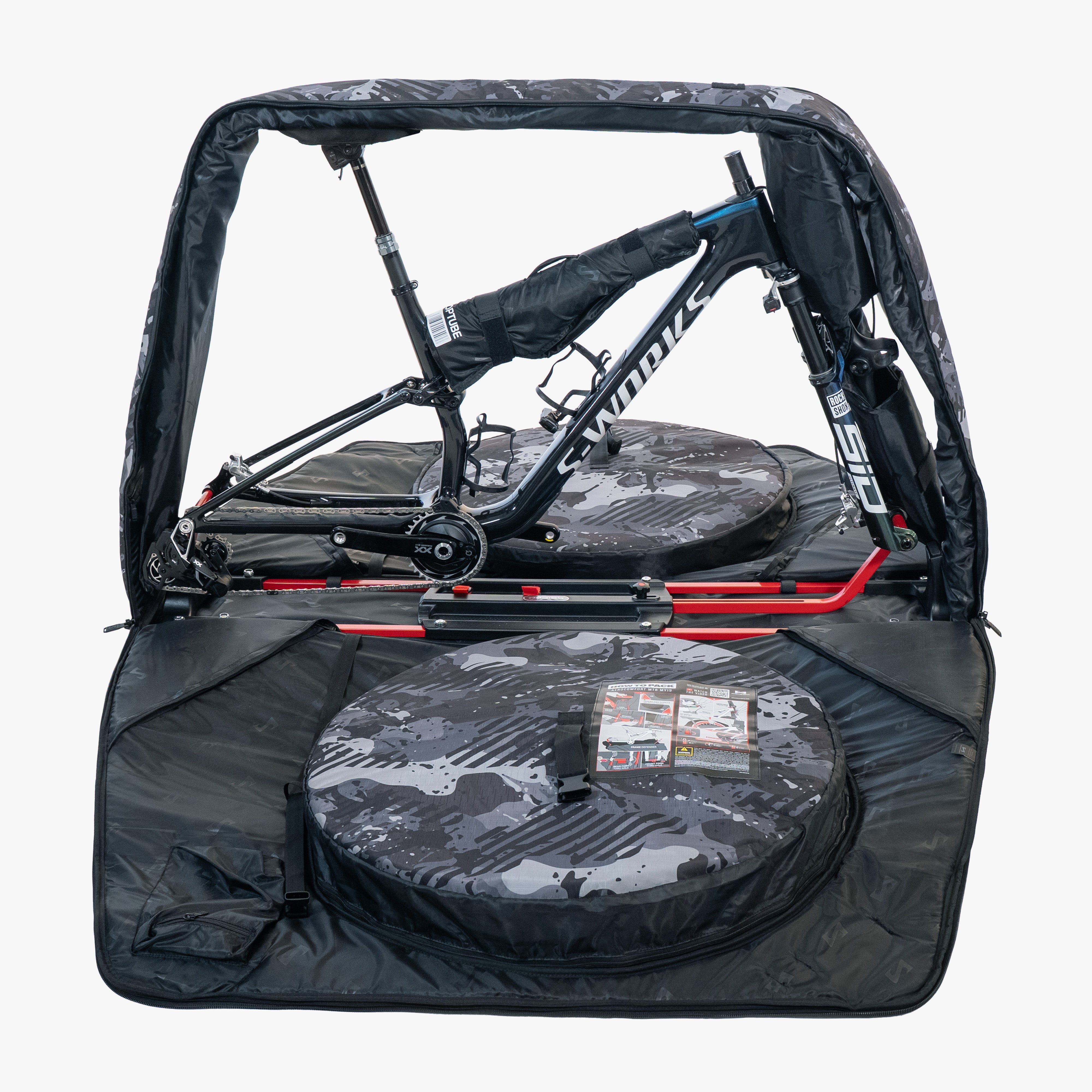 Camo Grey Aerocomfort MTB Bike Travel Bag | Scicon Sports