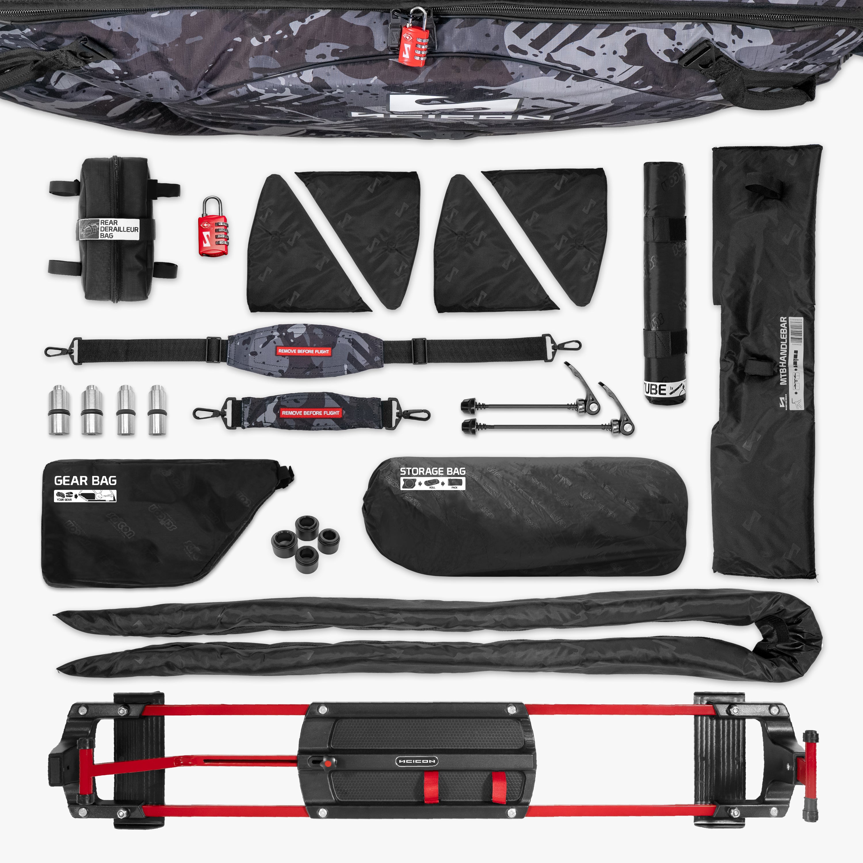Camo Grey Aerocomfort MTB Bike Travel Bag | Scicon Sports