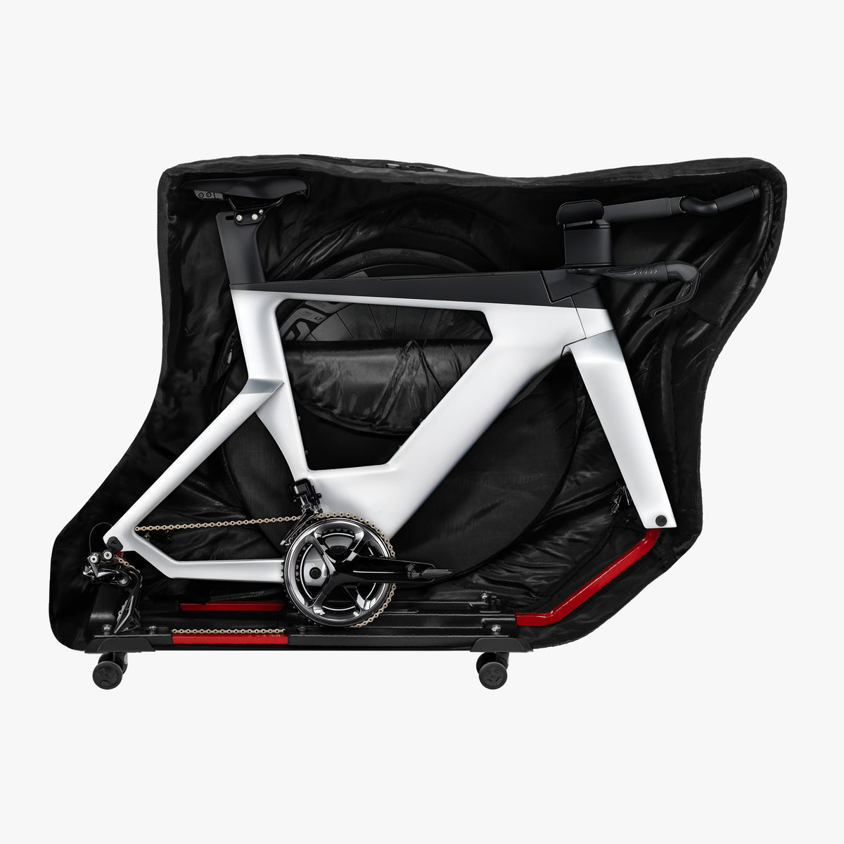 aerocomfort 3.0 rennrad tasche Triathlon Bike Travel Bag freehubbody-shimano-sram Color:DARK SHADOW Foldable yet robust Red-Camo MTB Handschuhe –