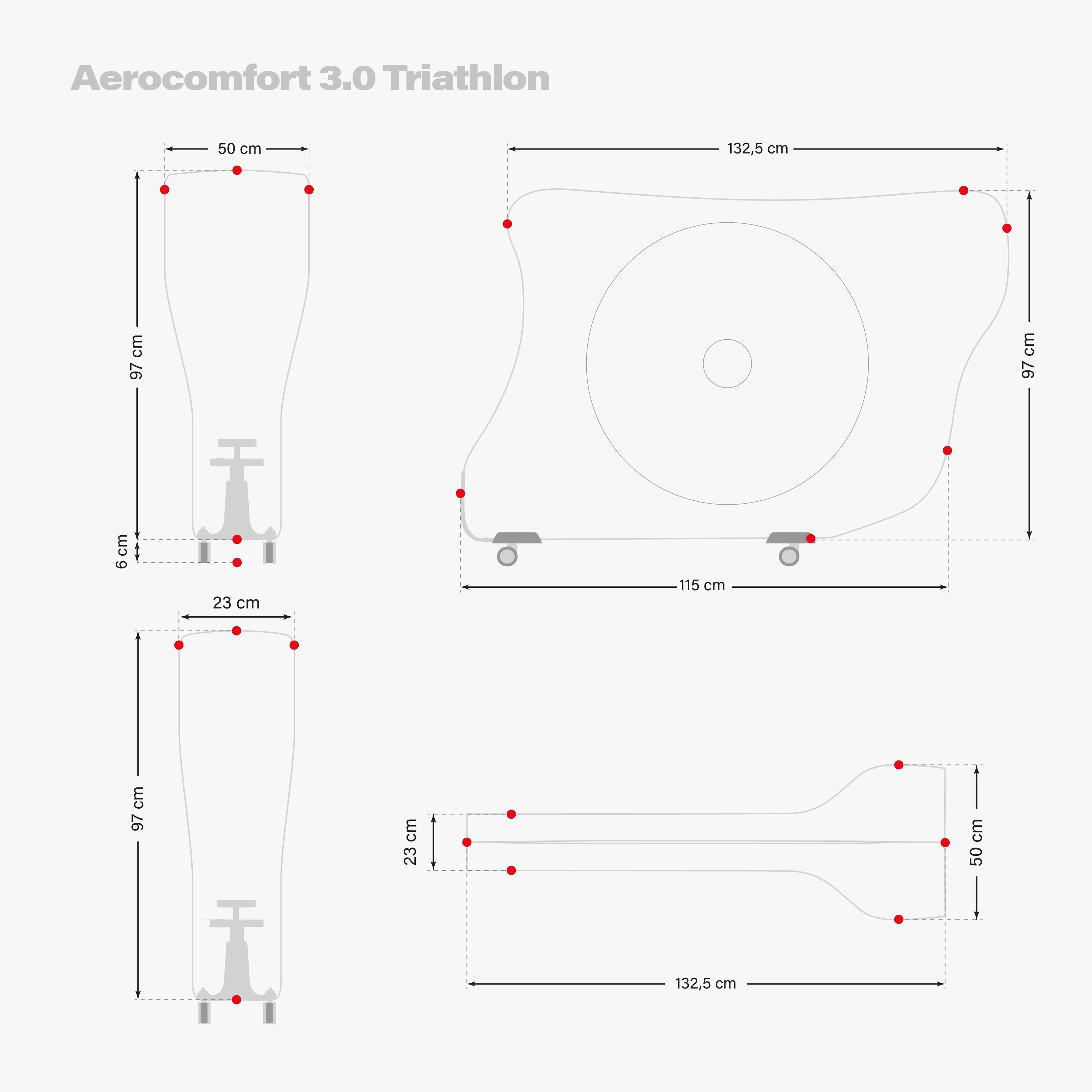 BORSA PORTA BICI DA TRIATHLON AEROCOMFORT 3.0