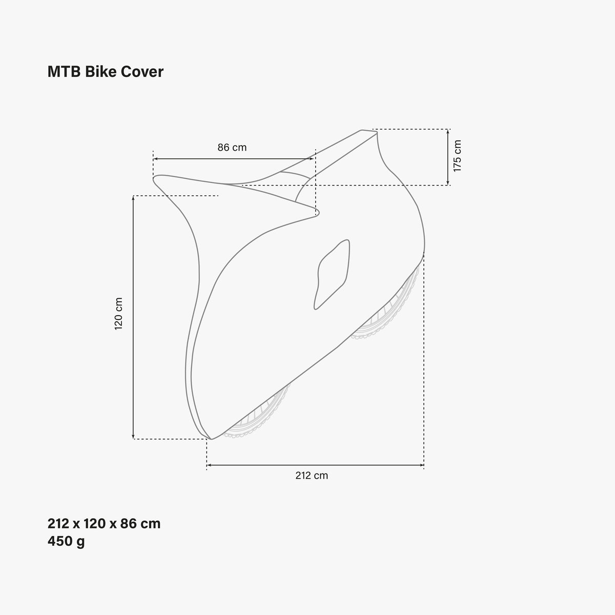 Mountain Bike Cover dimensions