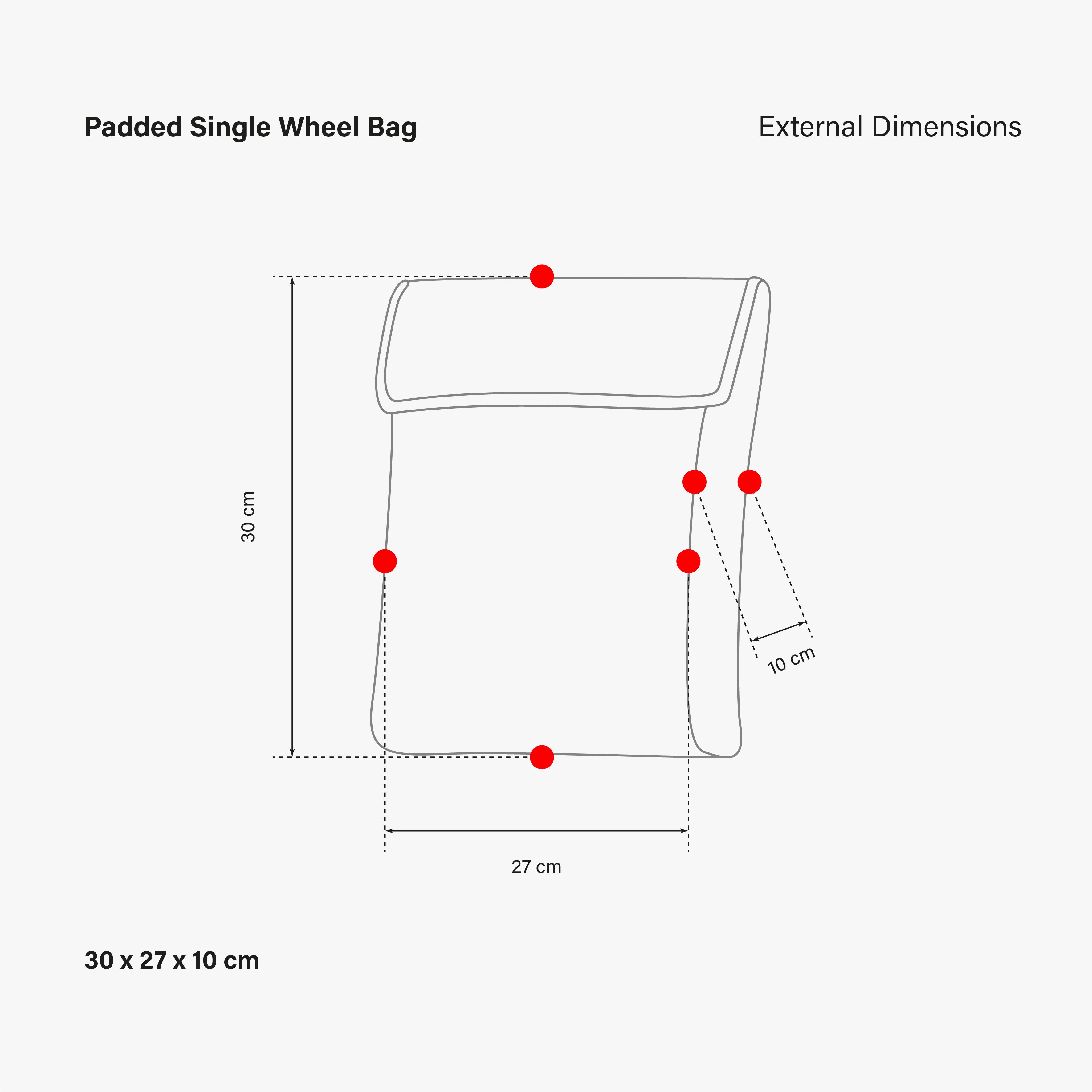 PADDED SINGLE WHEEL BAG