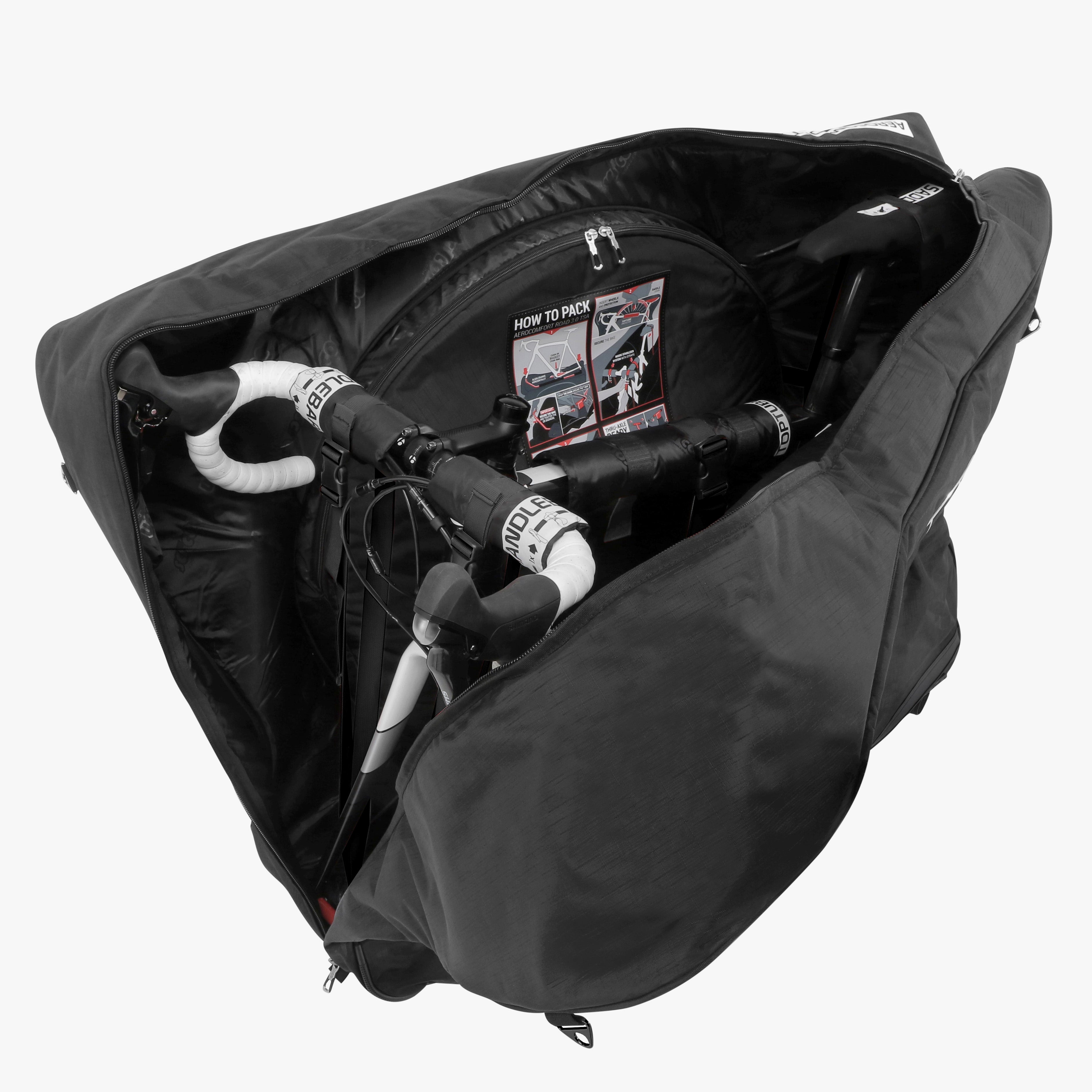 SCICON AEROCOMFORT ROAD 3.0 TSA 自転車バッグ Black Aerocomfort 3.0 Road Bike Travel Bag | Scicon Sports
