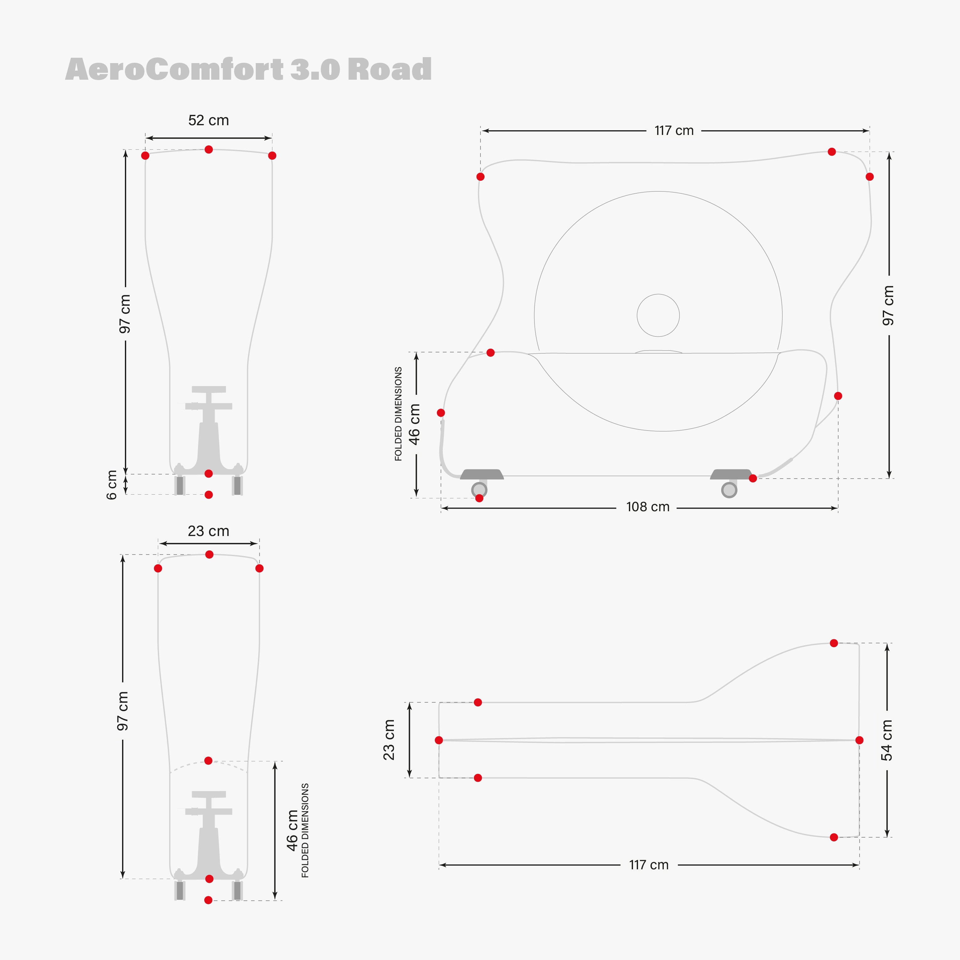 BOLSA PARA LLEVAR BICI DE CARRERA AEROCOMFORT 3.0