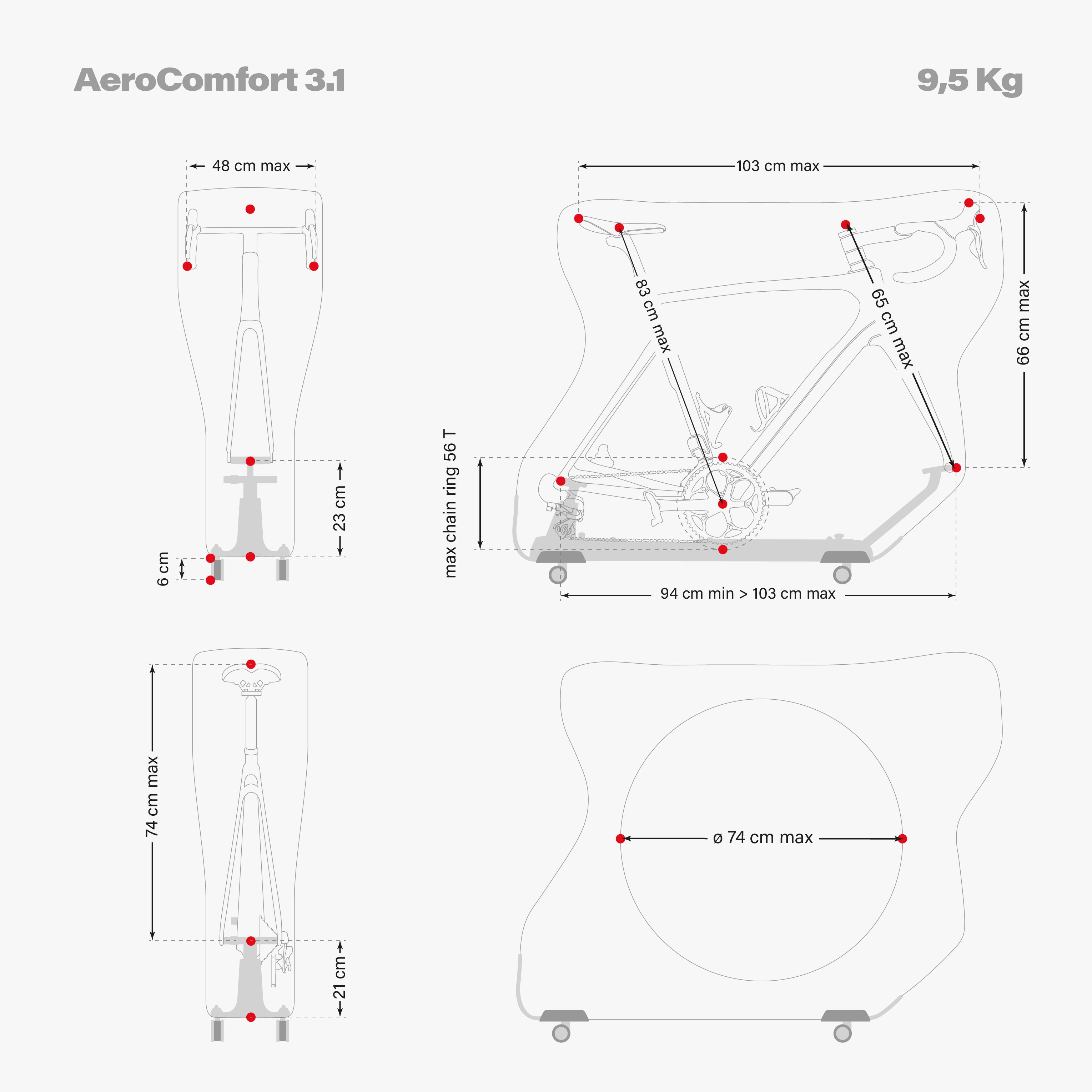 AEROCOMFORT 3.1 ROAD BIKE TRAVEL BAG