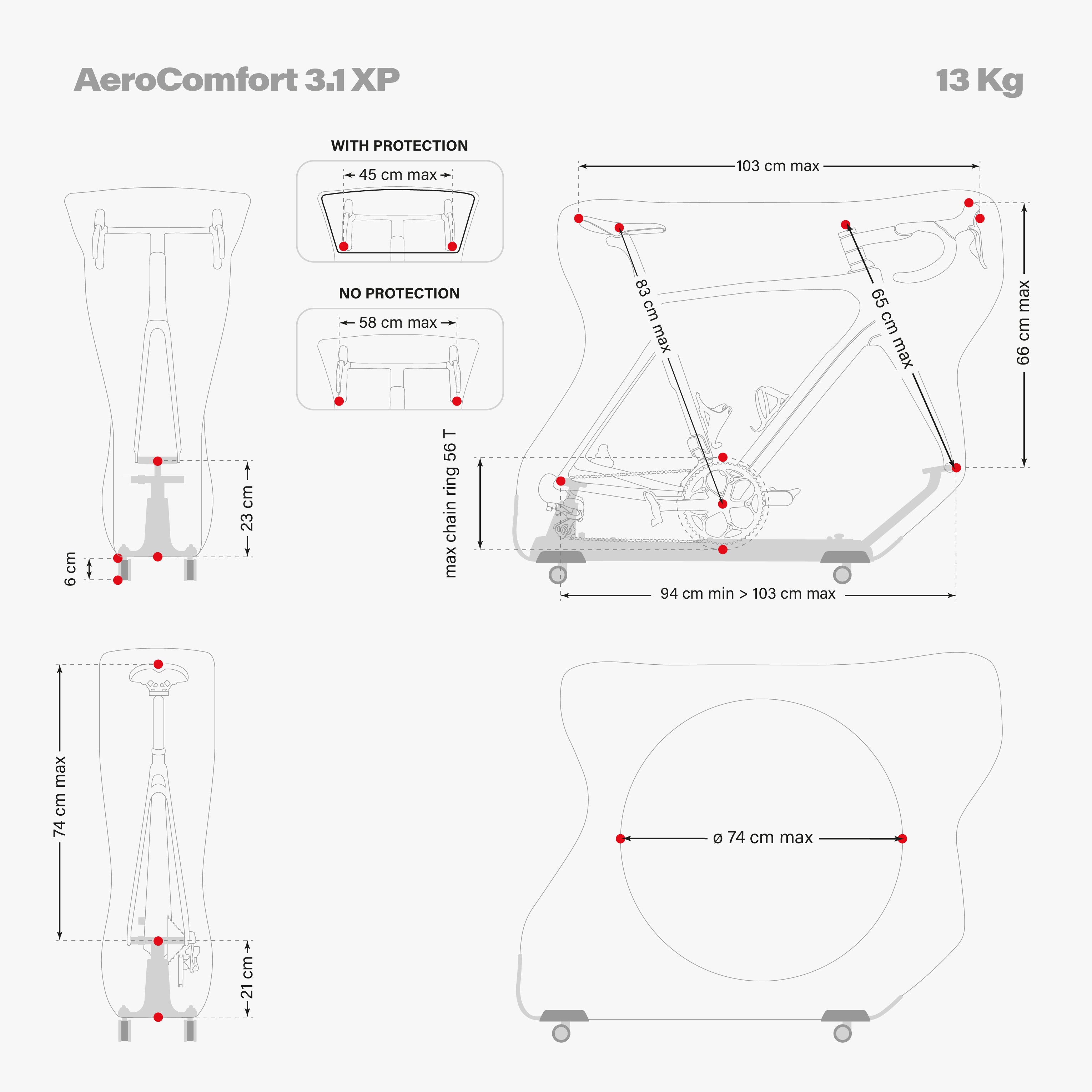 AEROCOMFORT 3.1 XP FAHRRADREISETASCHE