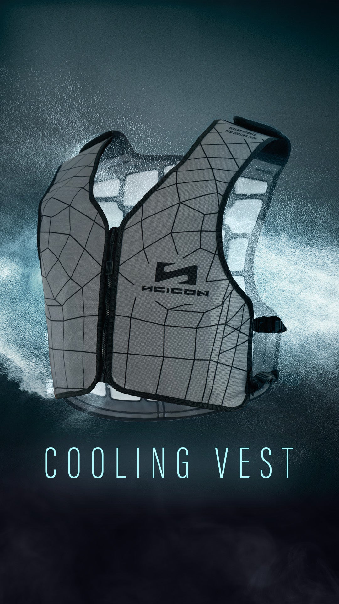 Scicon Sports Body Cooling Vest in white with PCM cooling technology