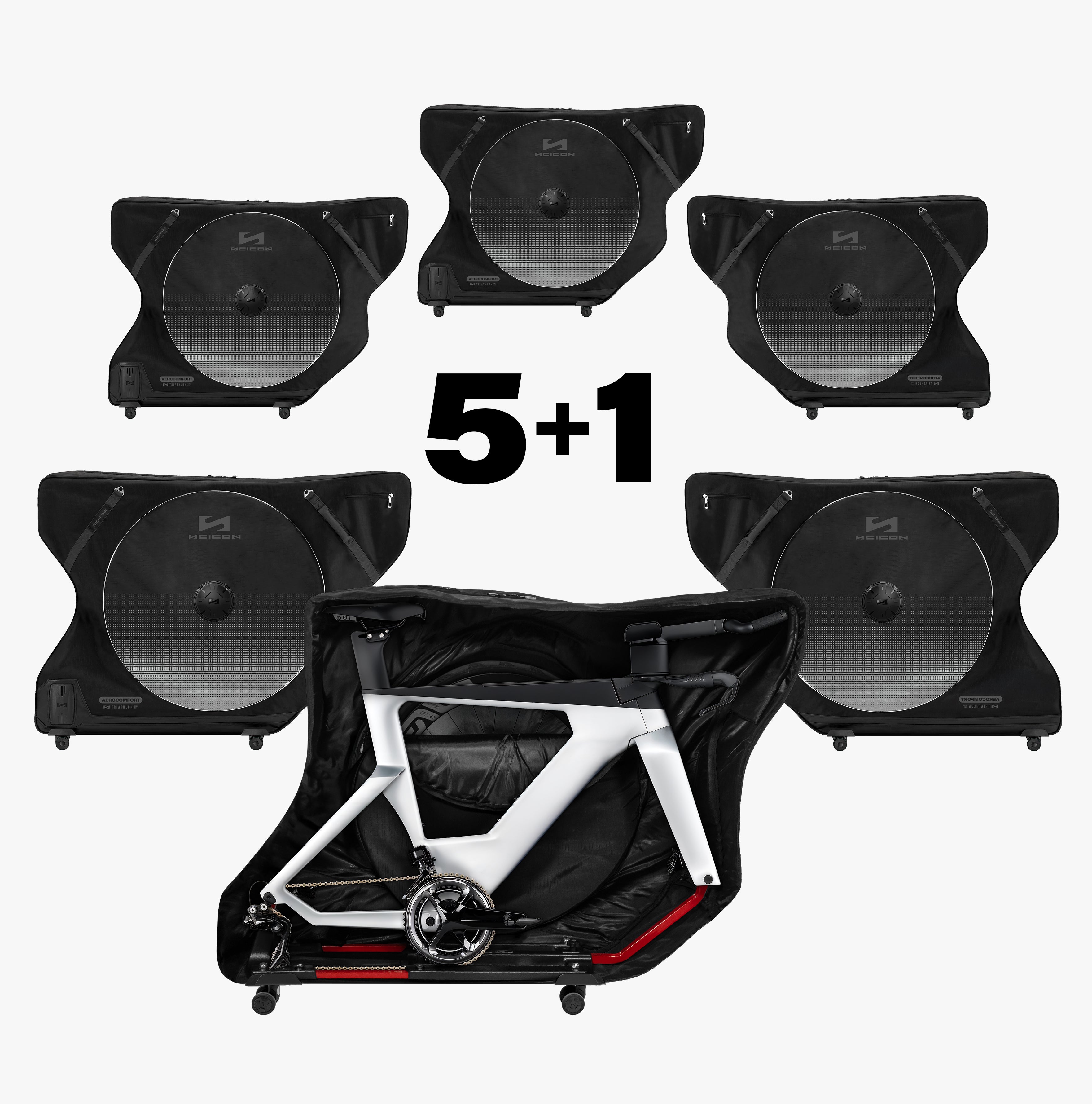 SCICON Team Six - Aerocomfort 3.0 Triathlon Bike Travel Bag