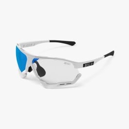 Scicon Sports | Aerocomfort Sport Cycling Performance Sunglasses - White Gloss / Photocromatic Blue - EY15130402
