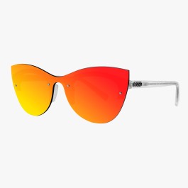 Scicon Sports | Phantom Lifestyle Women's Sunglasses - Frozen Frame, Red Lens - EY180605