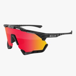 Scicon Sports | Aeroshade XL Carbon Cycling Sunglasses - Carbon Matt / Multimirror Red - EY25061201 
